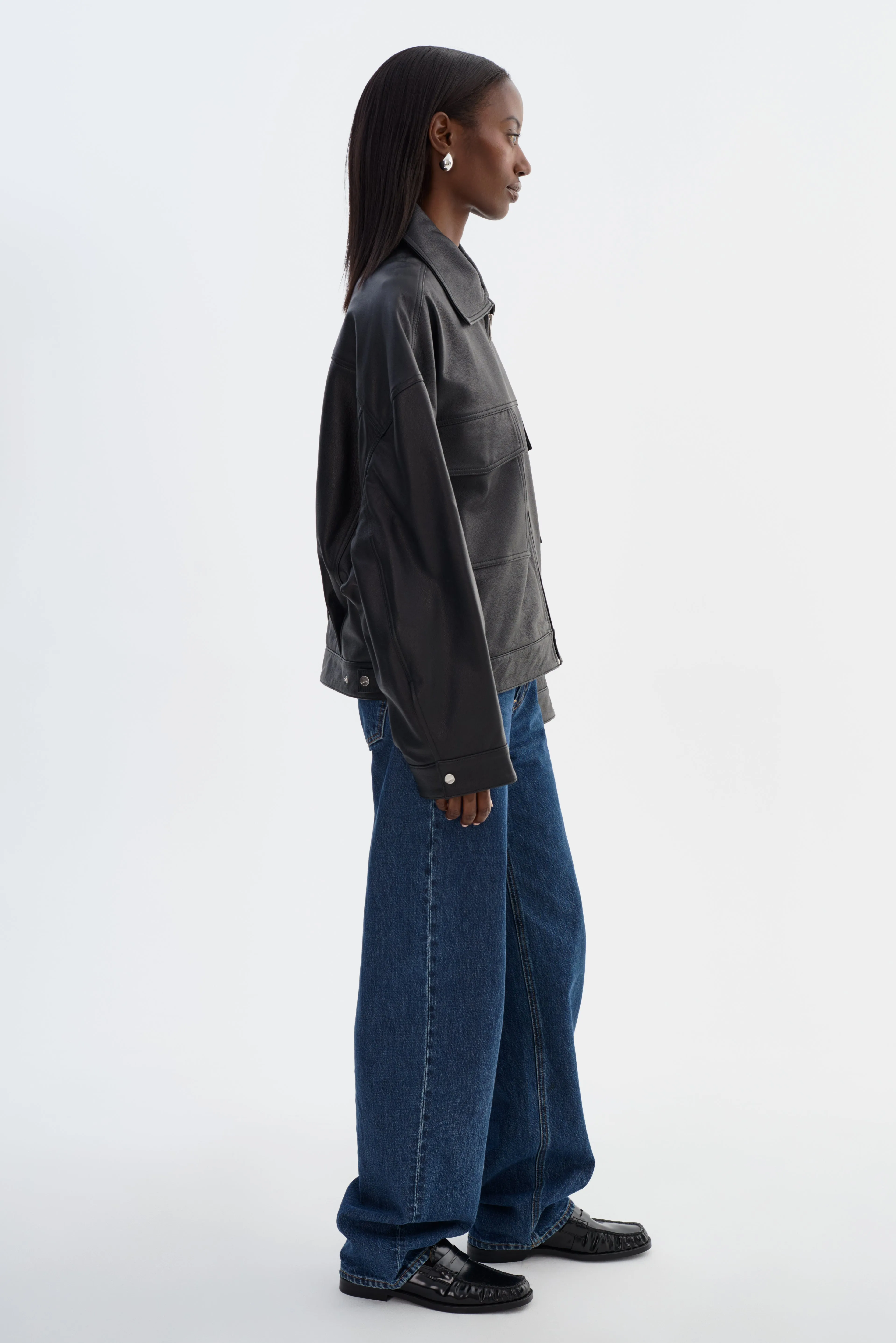 MIA Sample | Oversized Leather Jacket sold by La Marque product image thumbnail 4