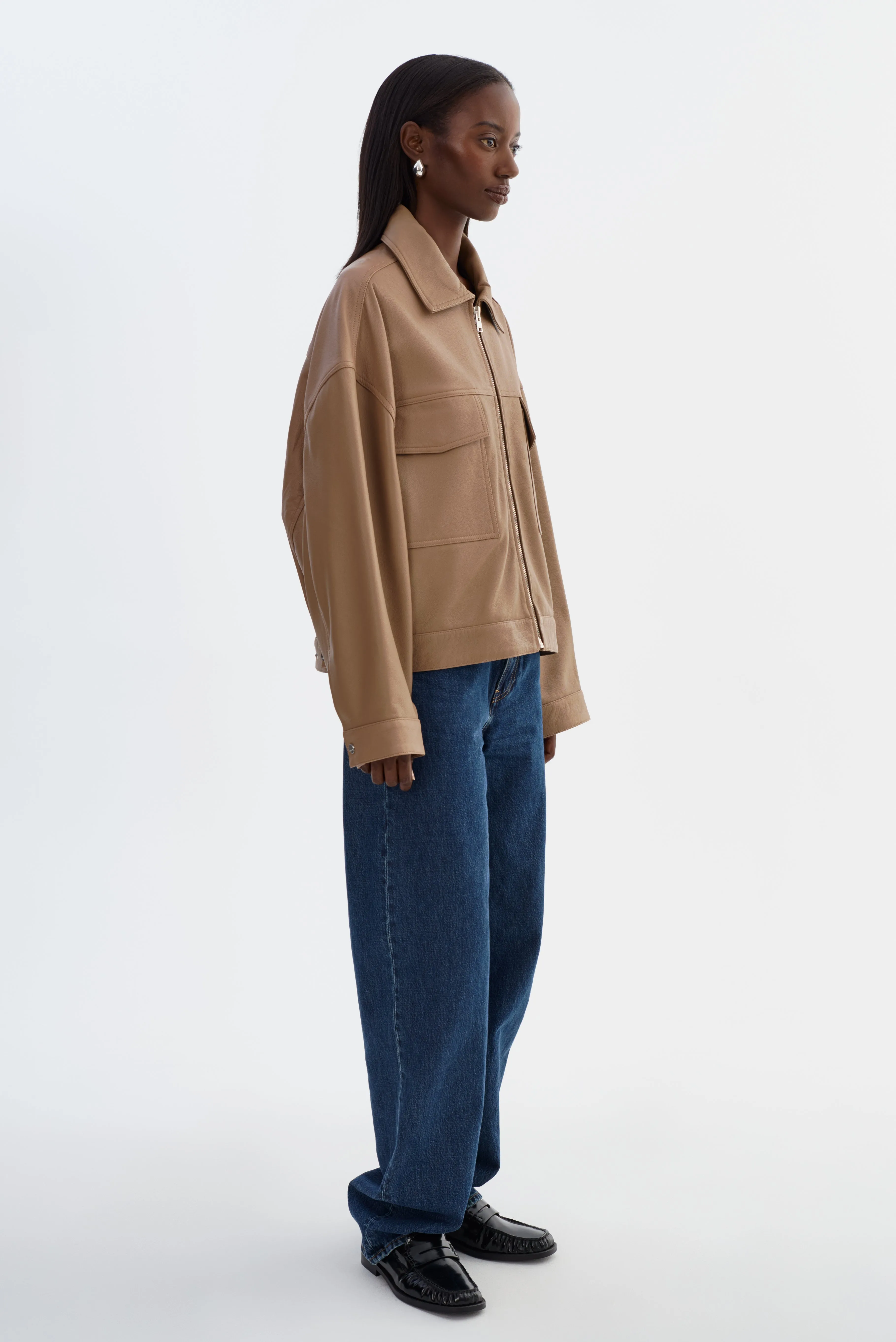 MIA Sample | Oversized Leather Jacket sold by La Marque product image thumbnail 4