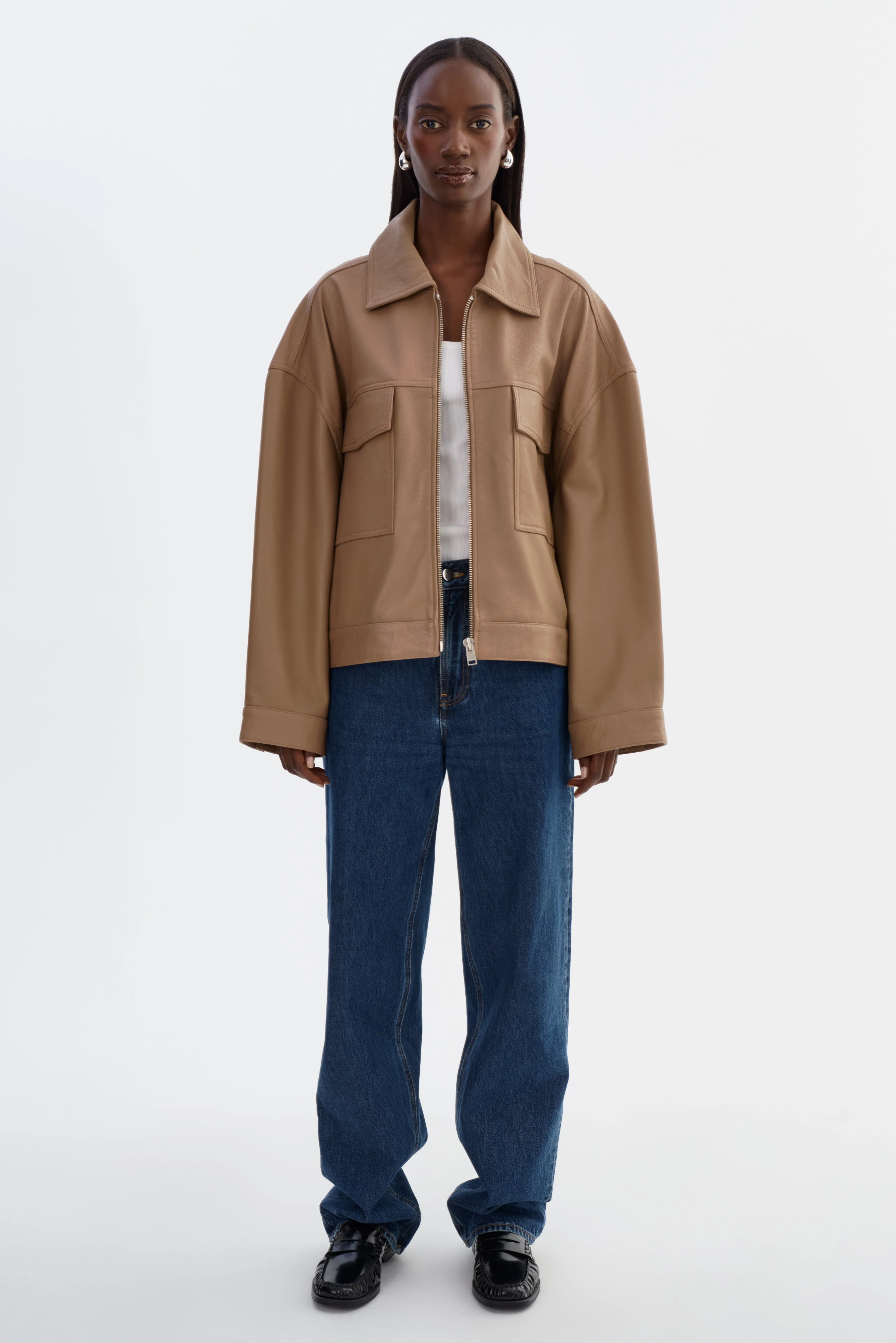 MIA Sample | Oversized Leather Jacket sold by La Marque product image thumbnail 3