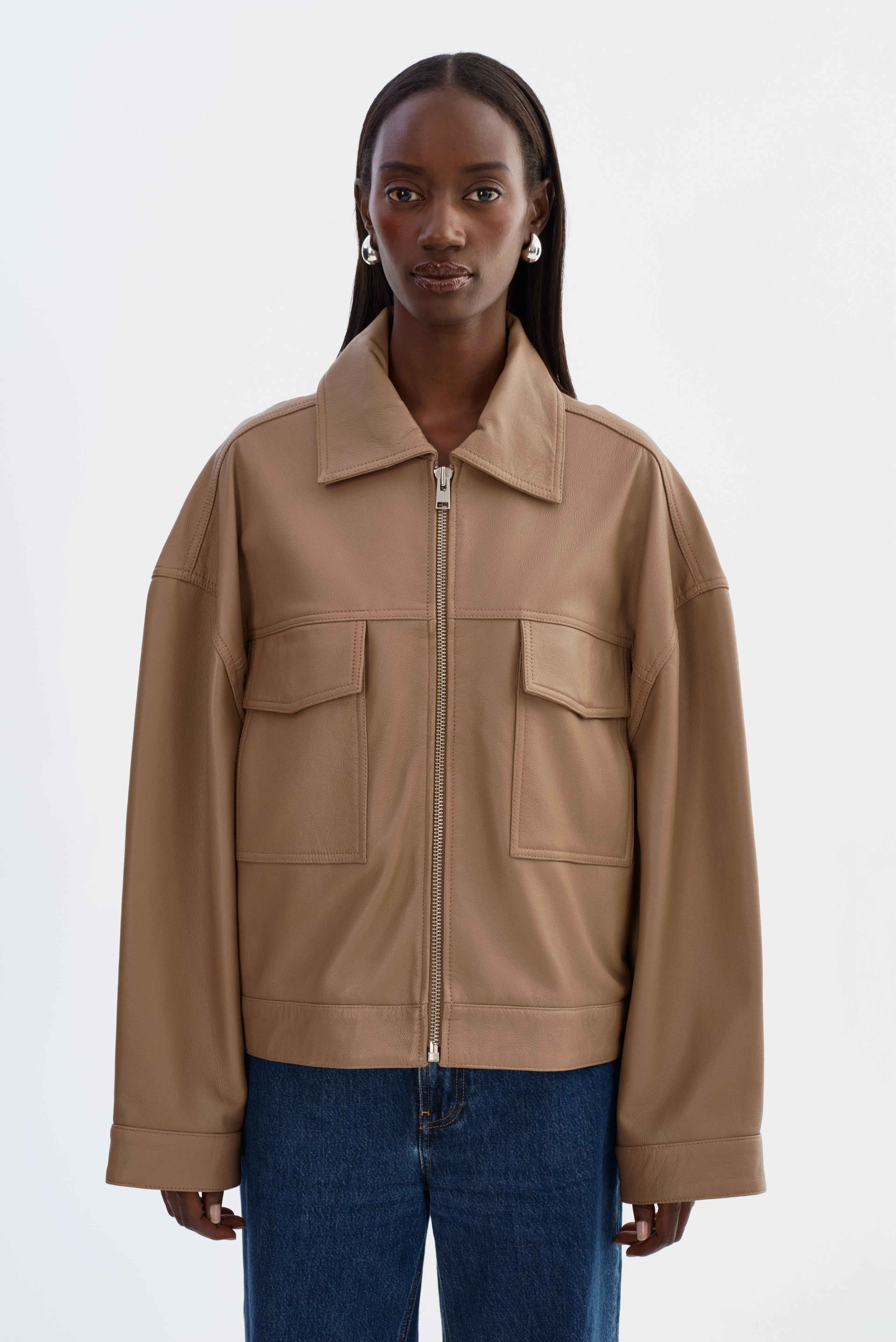 MIA Sample | Oversized Leather Jacket sold by La Marque product image thumbnail 2