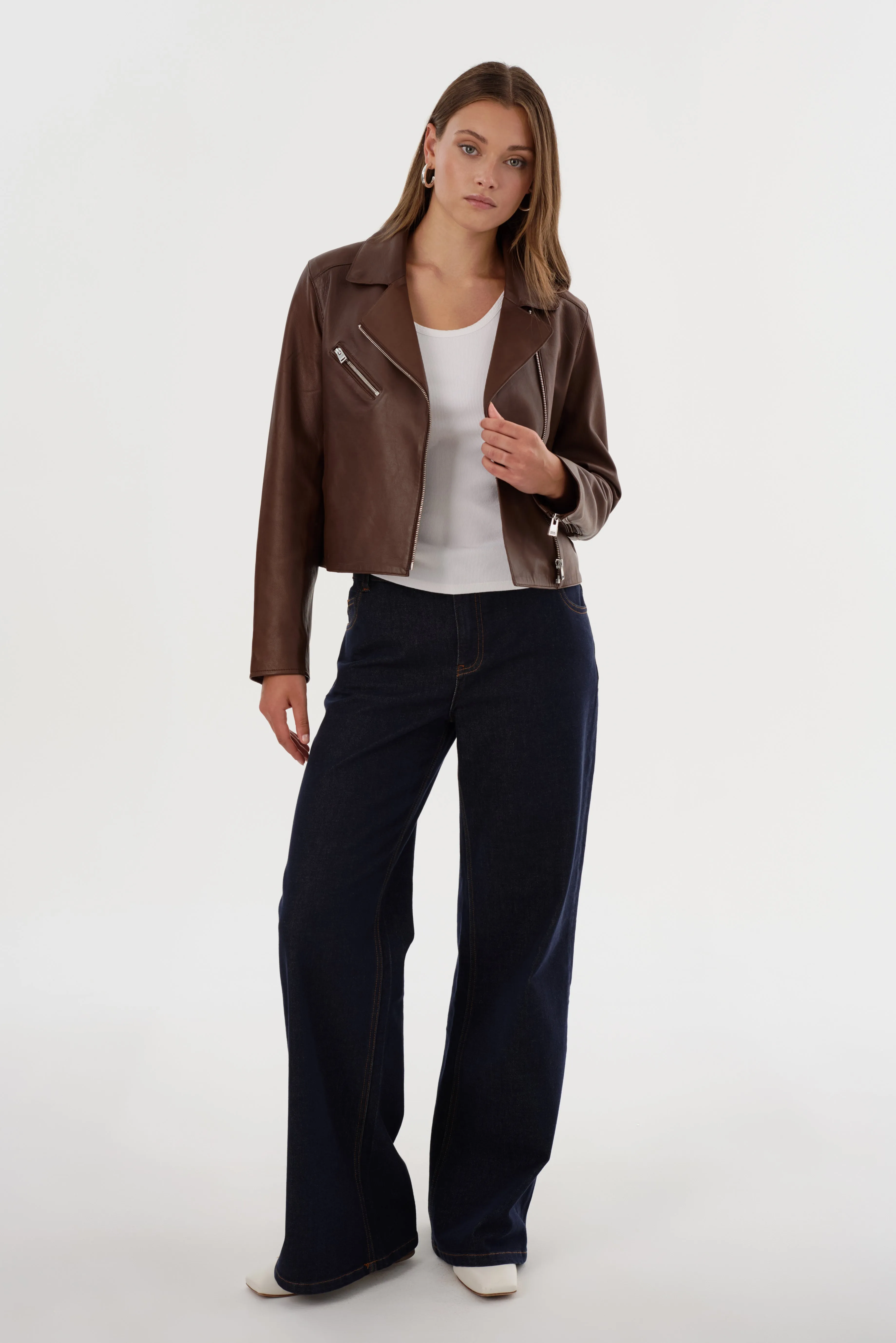 VALERIA Sample | Leather Biker Jacket sold by La Marque product image thumbnail 2