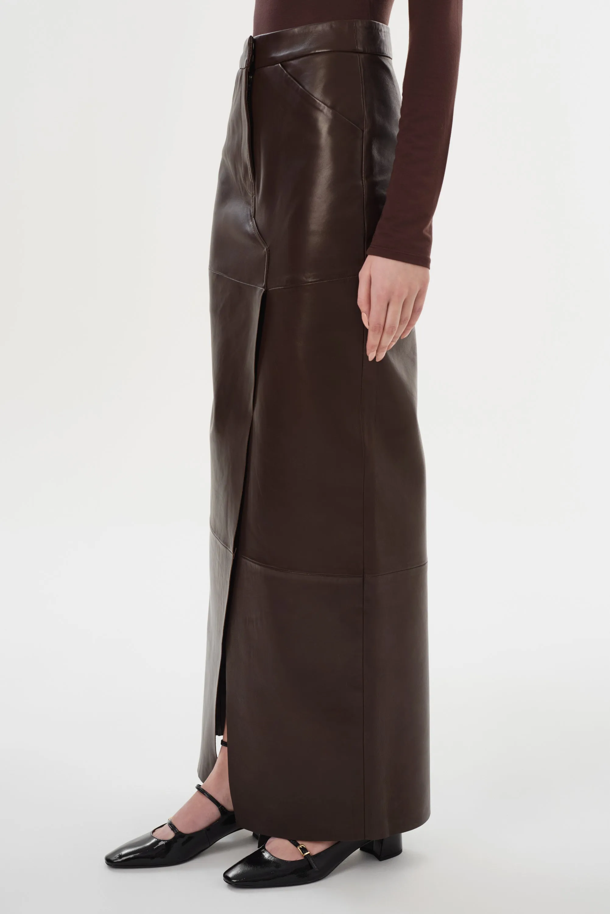 MARIETTE Sample | Leather Maxi Skirt sold by La Marque product image thumbnail 4