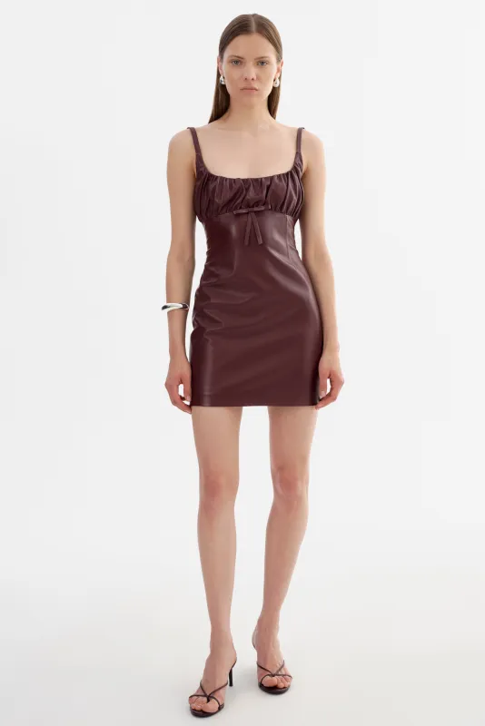 MALIKA | Faux Leather Dress made by LAMARQUE
