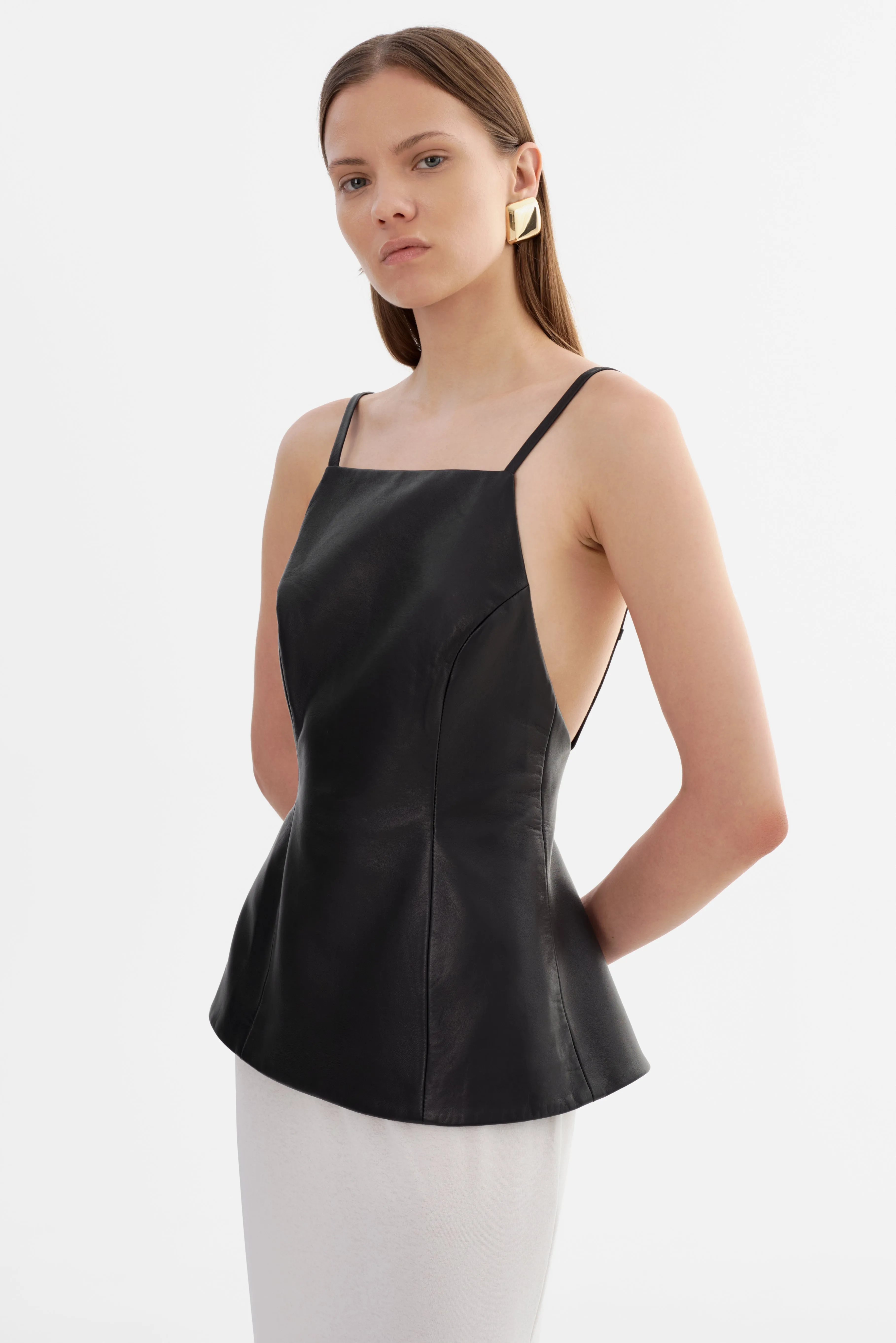ILONA | Leather Hourglass Top sold by LAMARQUE product image thumbnail 3