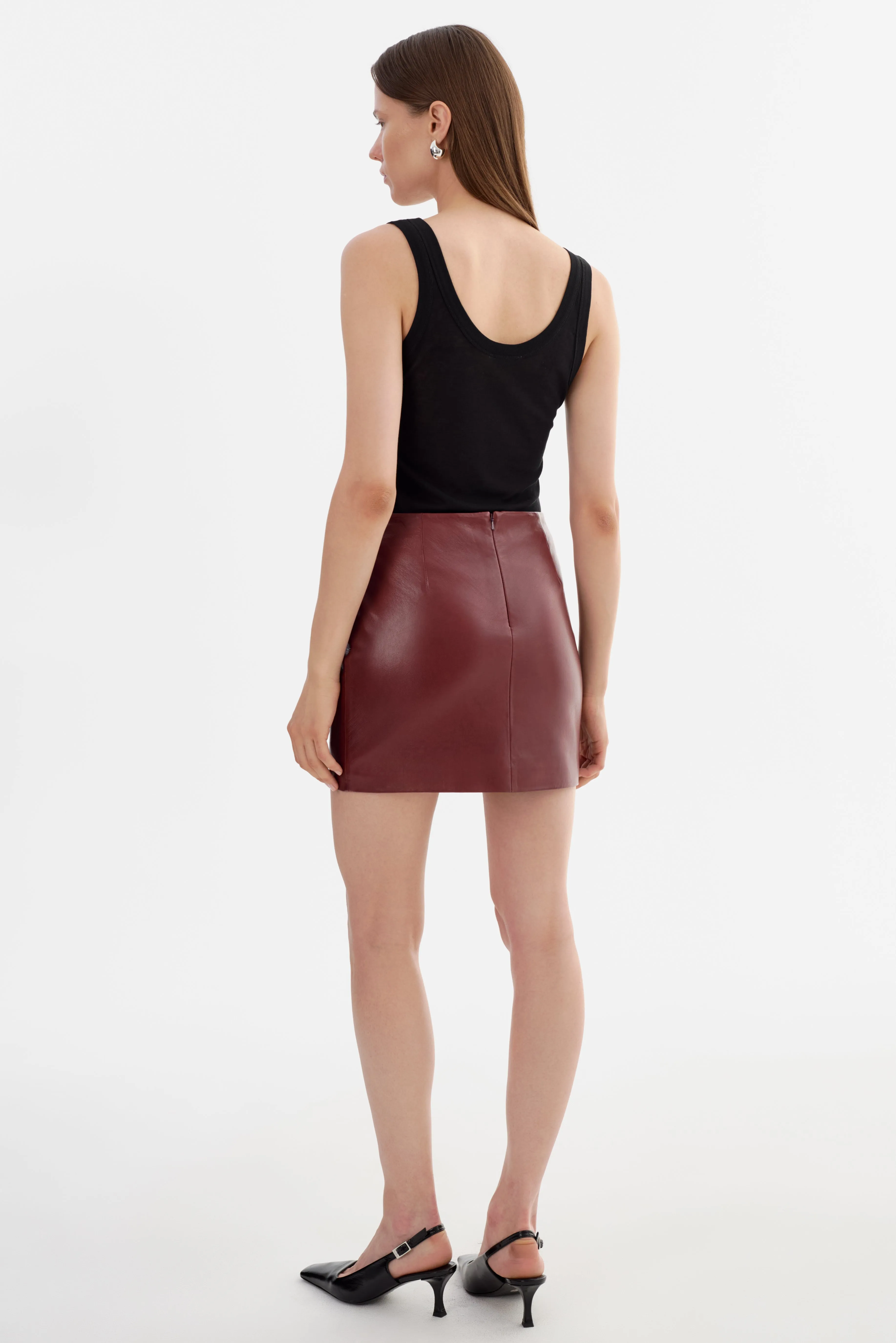 ROWAN | Leather Mini Skirt sold by LAMARQUE product image thumbnail 5