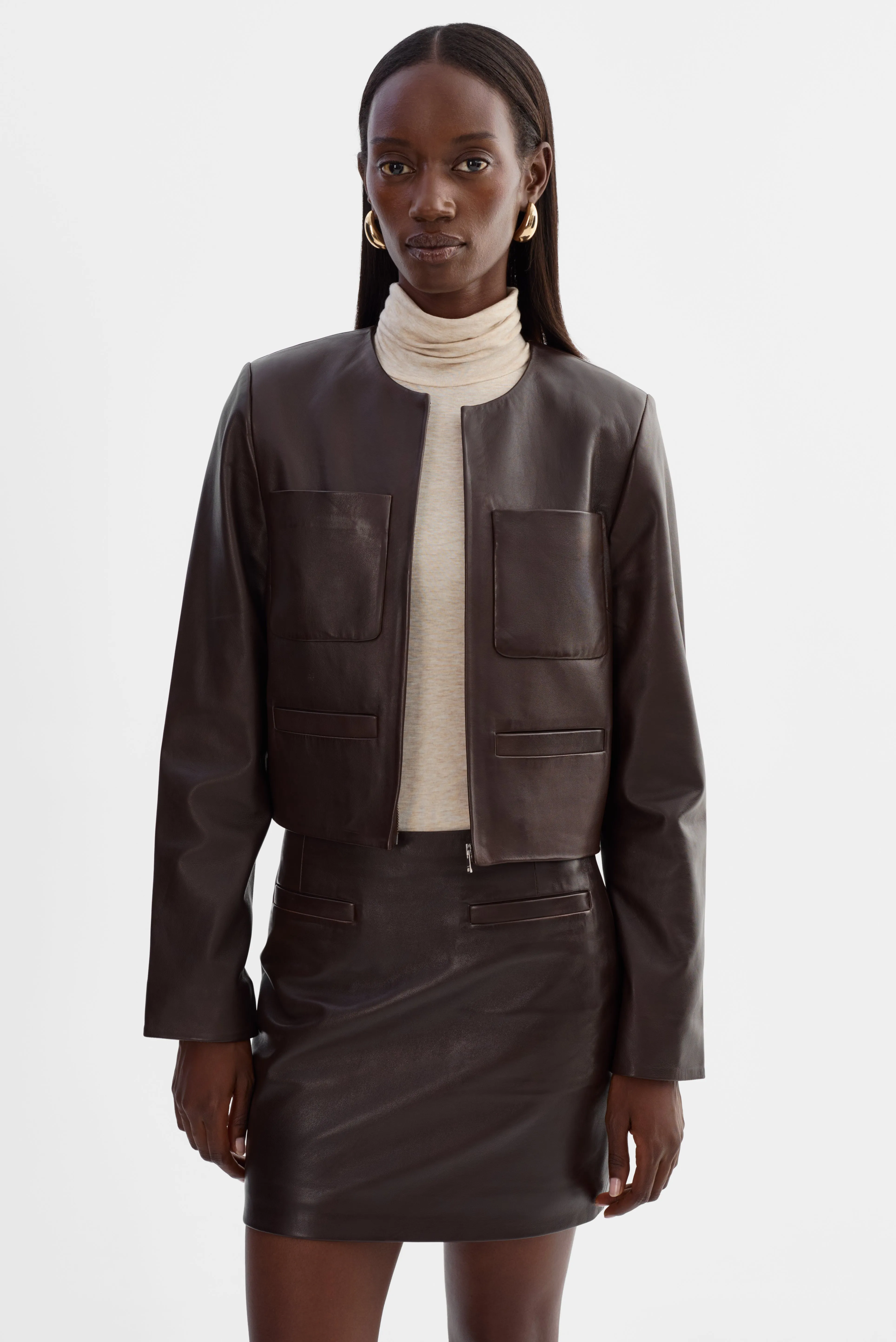 LINETTE | Leather Jacket sold by LAMARQUE product image thumbnail 3