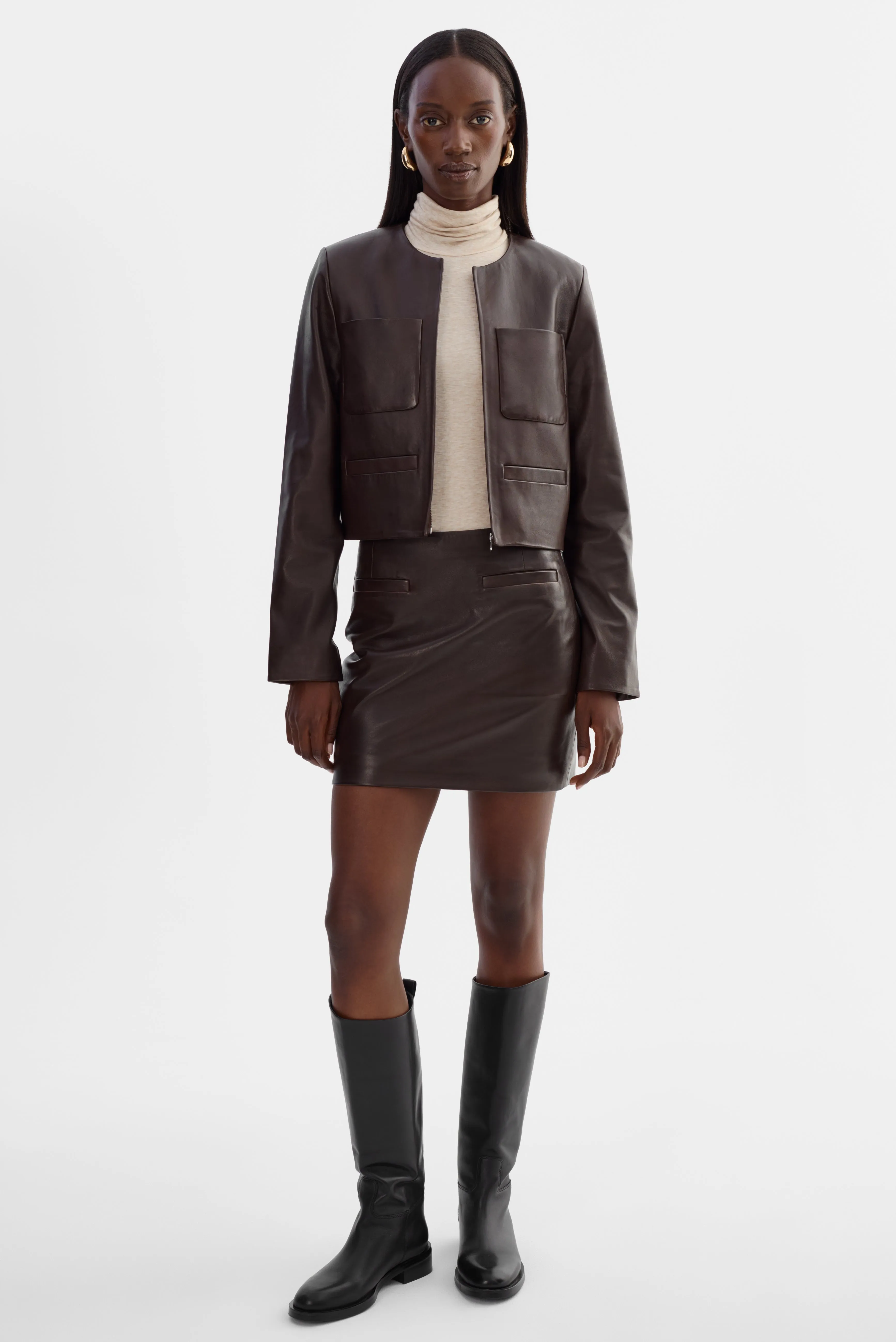 LINETTE | Leather Jacket sold by LAMARQUE