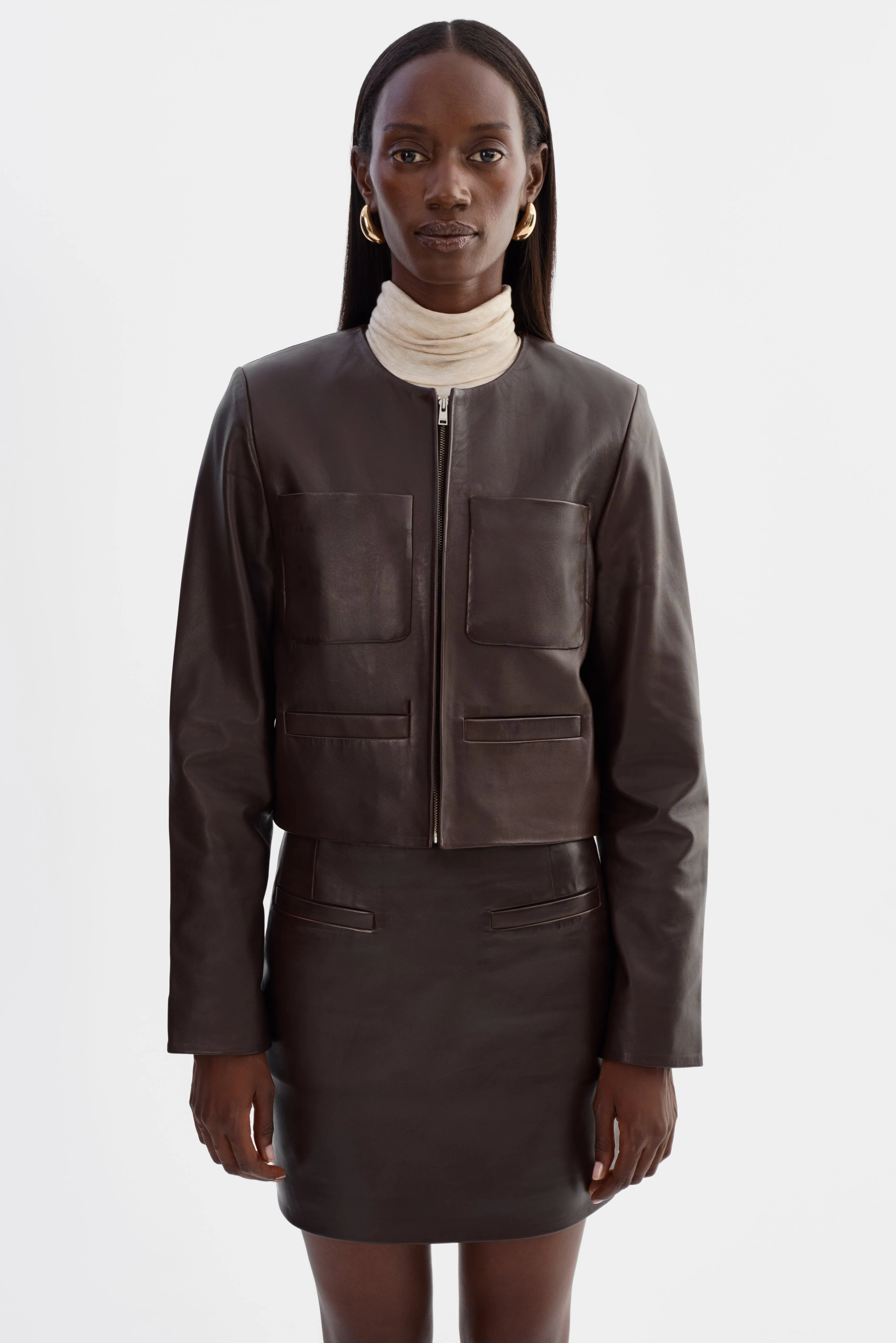LINETTE | Leather Jacket sold by LAMARQUE product image thumbnail 2