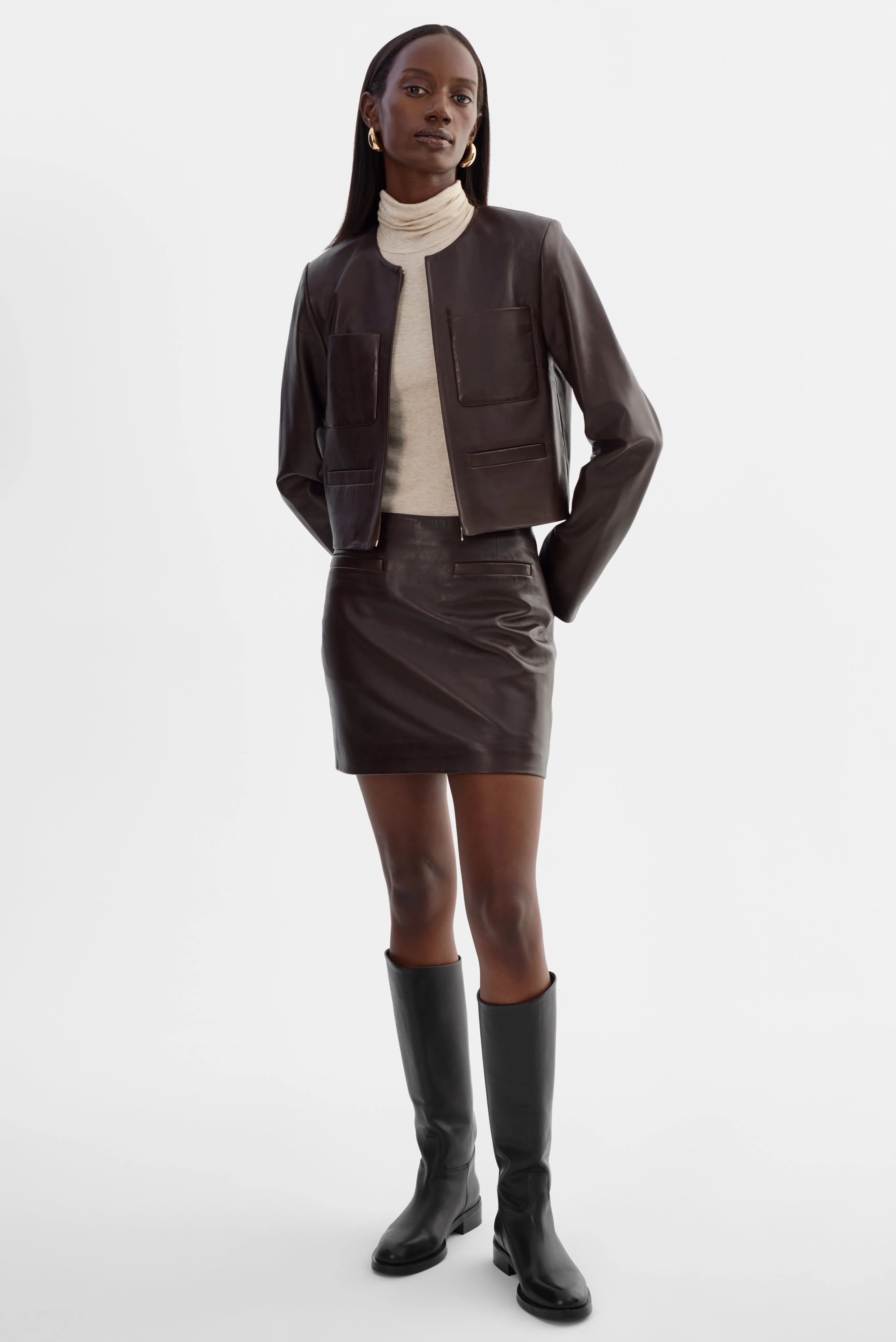 LINETTE | Leather Jacket sold by LAMARQUE product image thumbnail 5