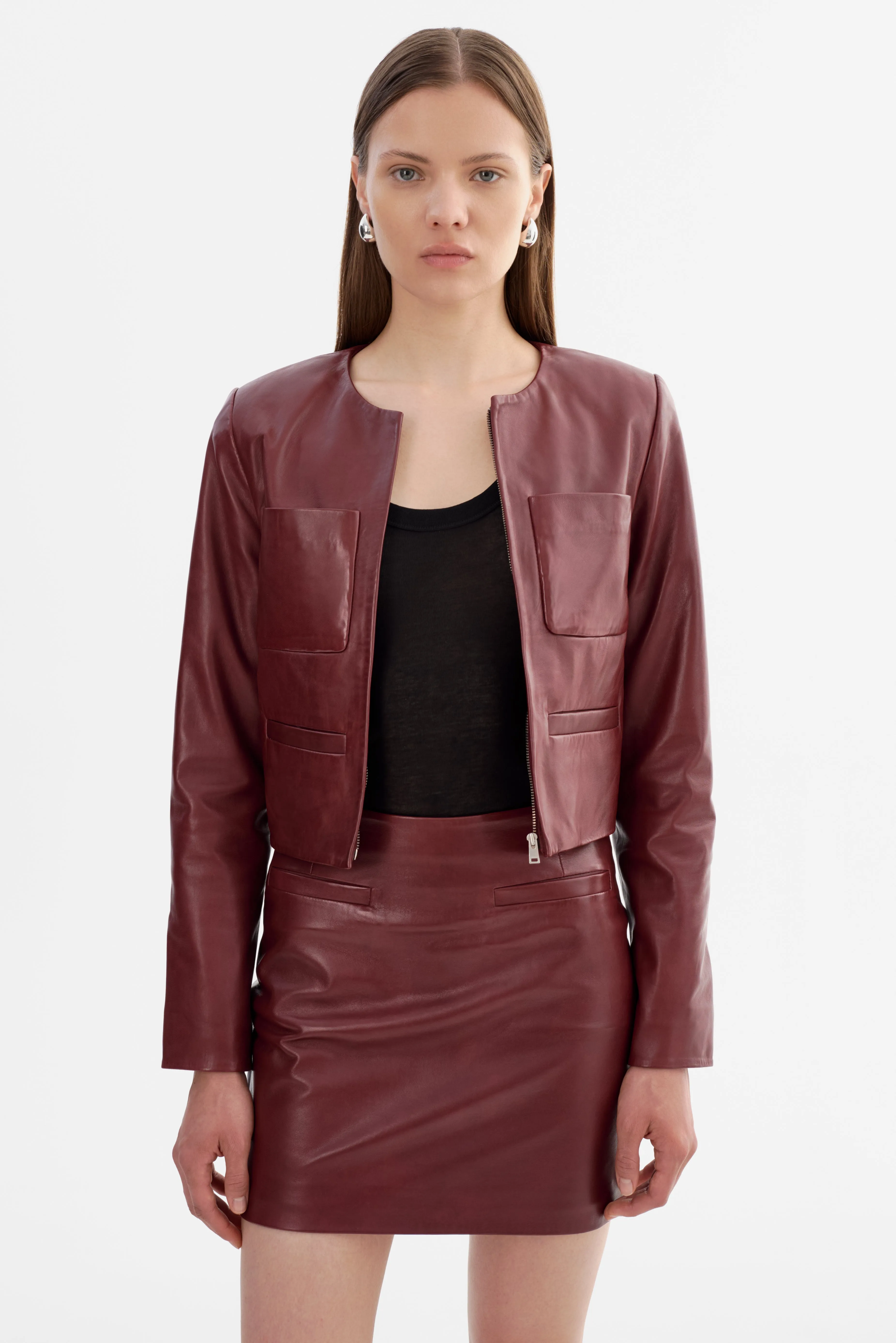 LINETTE | Leather Jacket sold by LAMARQUE product image thumbnail 2