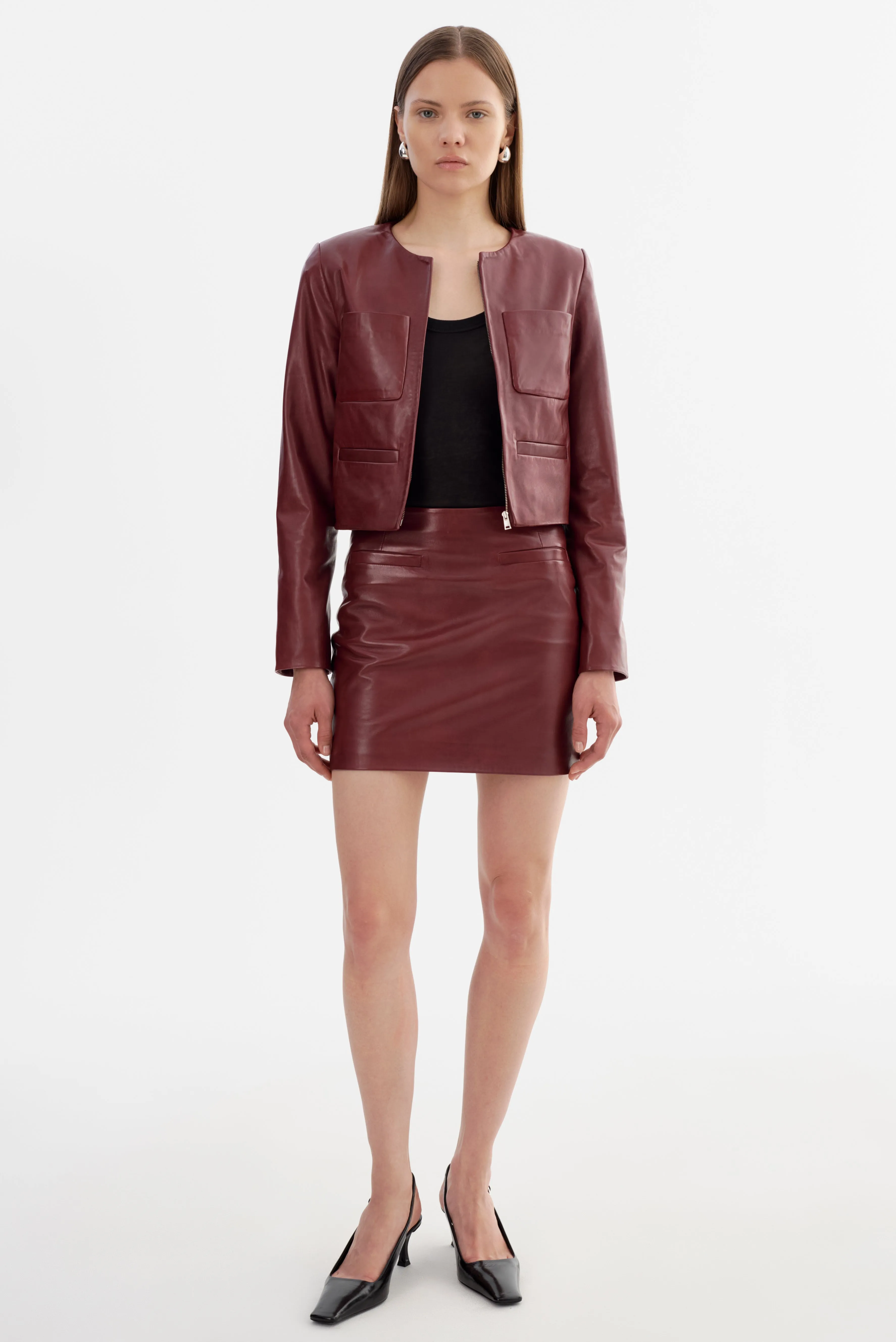 LINETTE | Leather Jacket sold by LAMARQUE