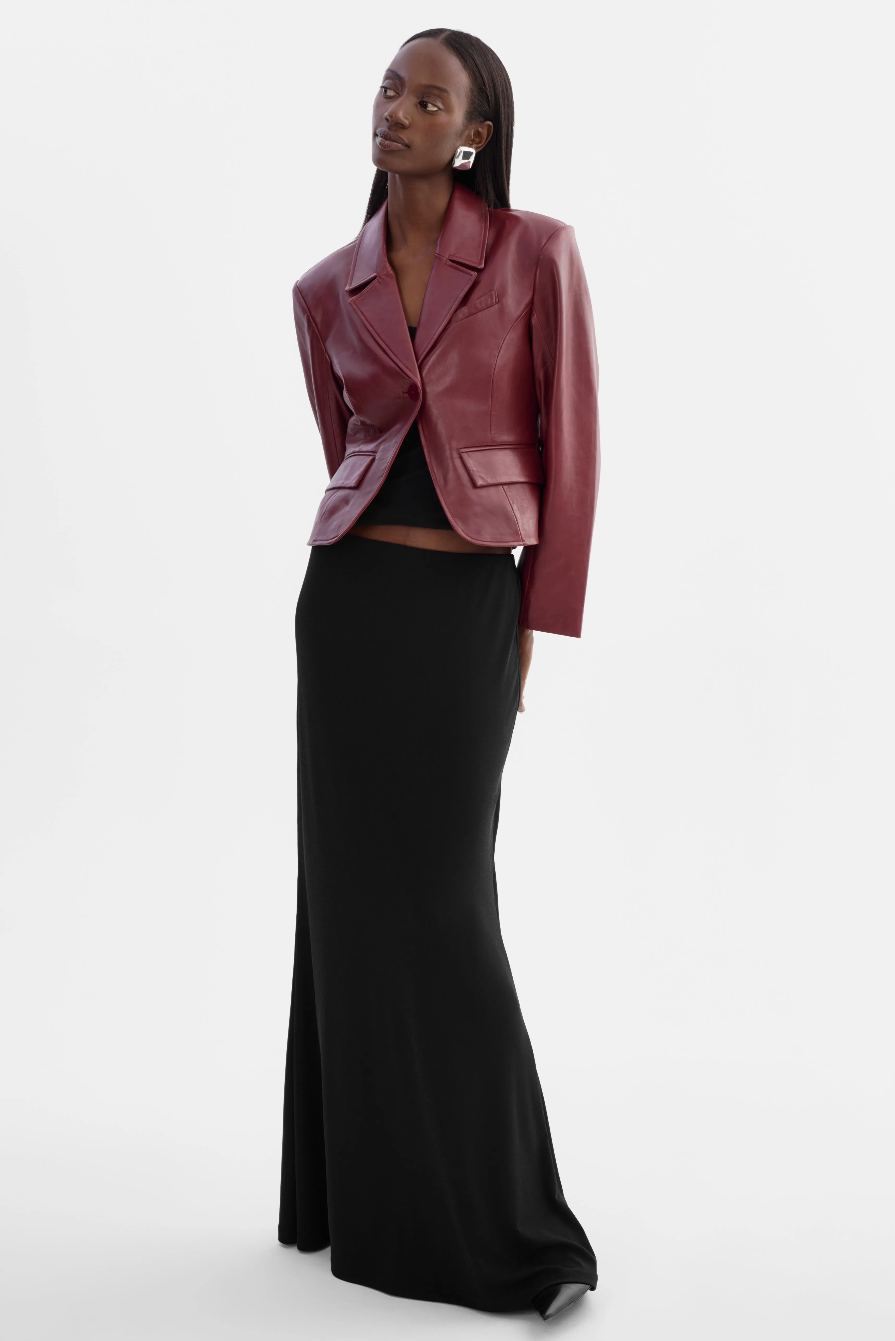 VALENTINA | Micro Leather Blazer sold by LAMARQUE product image thumbnail 4