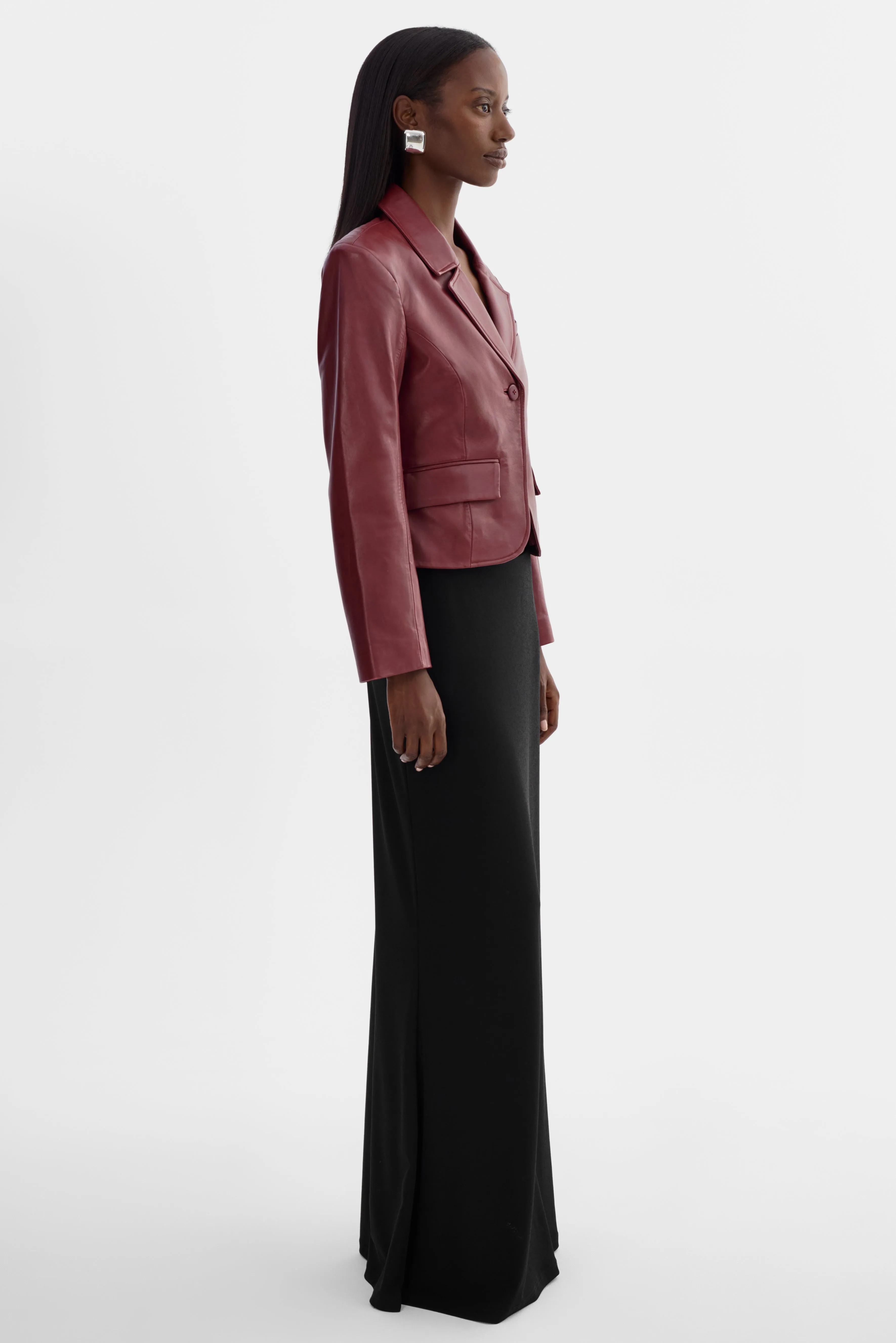 VALENTINA | Micro Leather Blazer sold by LAMARQUE product image thumbnail 5