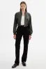 EVELIN | Faux Leather Cropped Bomber sold by La Marque
