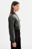 EVELIN | Faux Leather Cropped Bomber sold by La Marque