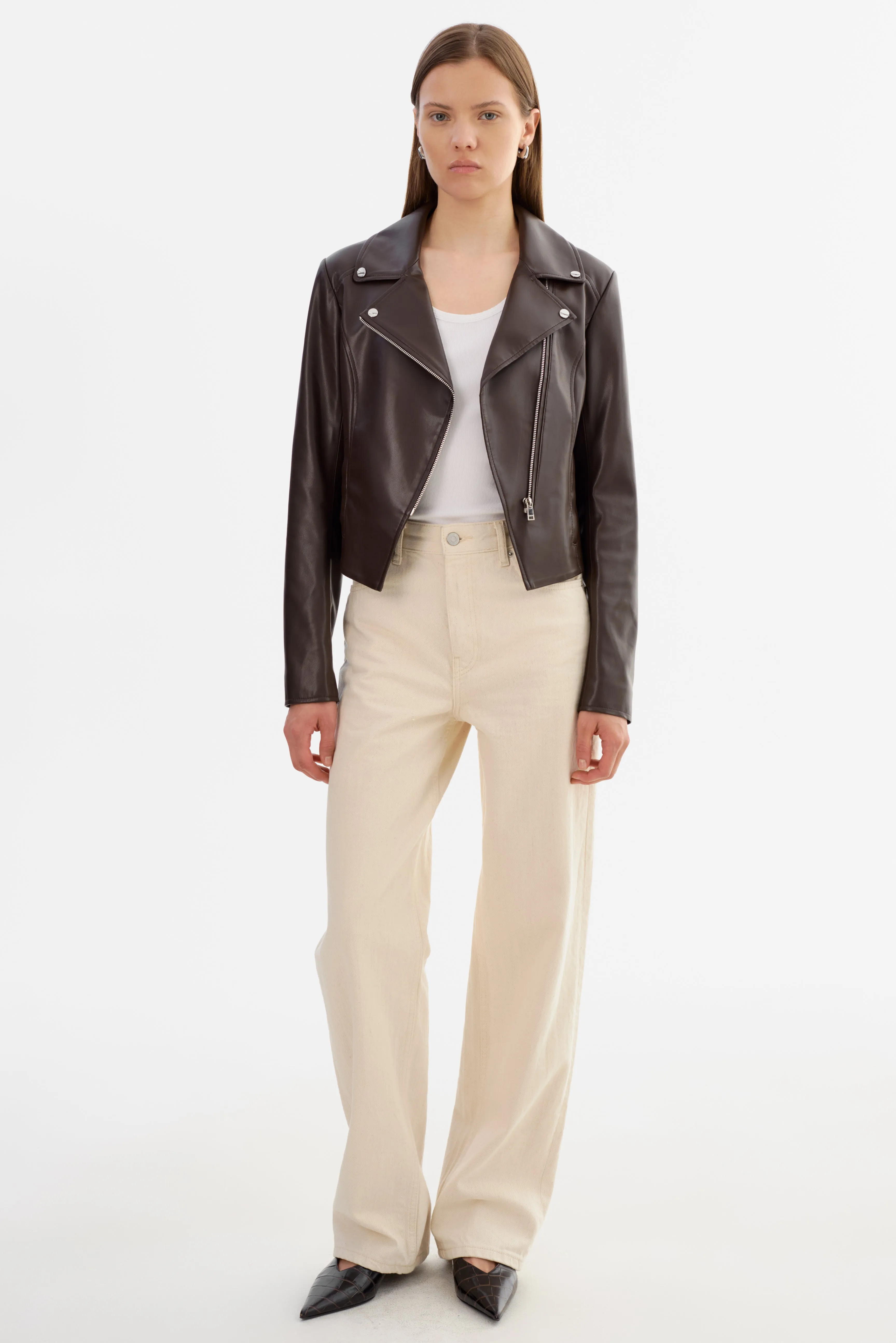 PASCALE | Fitted Faux Leather Jacket sold by LAMARQUE product image thumbnail 2