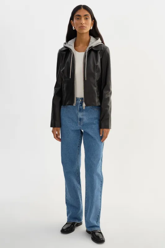 SALLY | Leather Biker Jacket sold by LAMARQUE