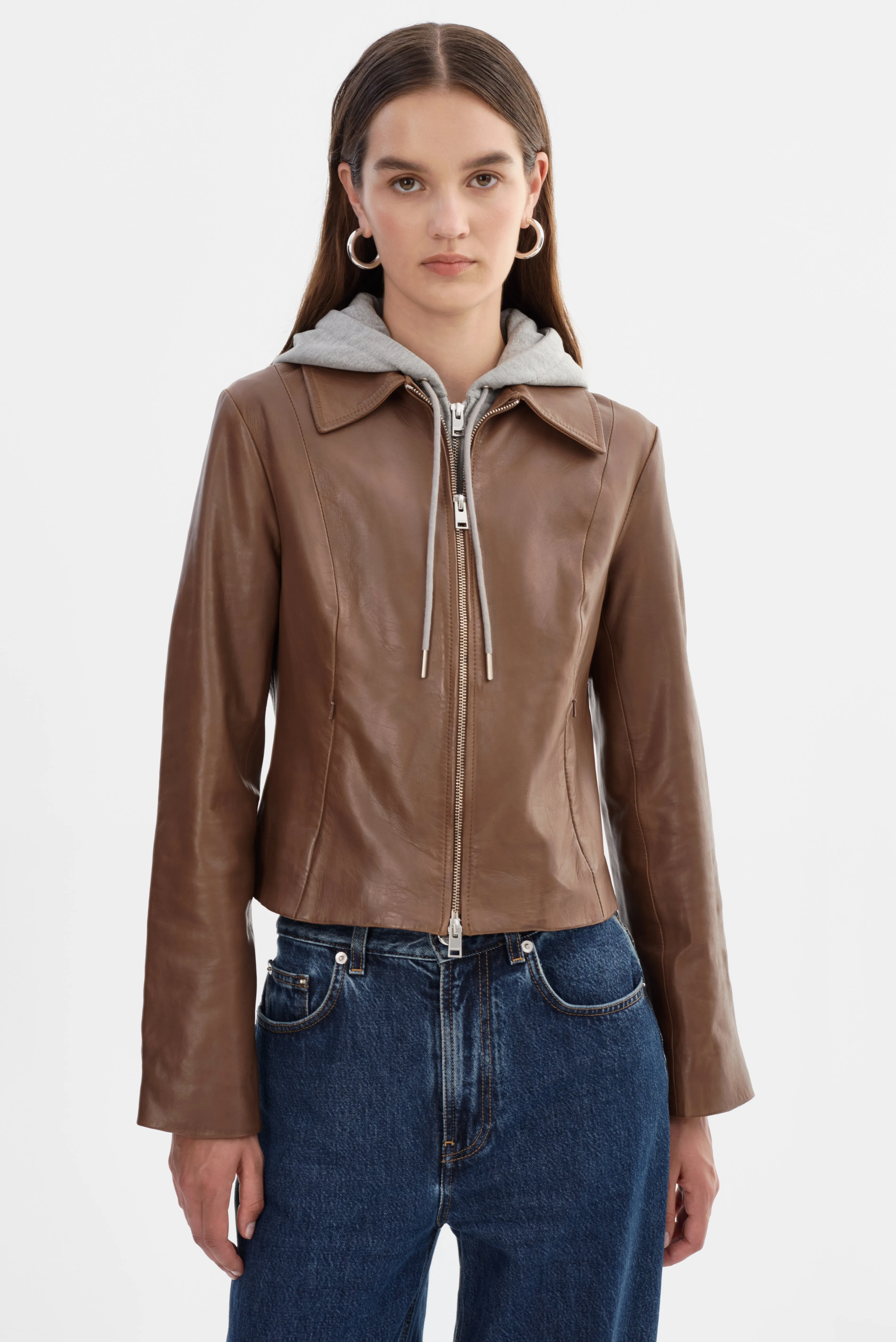SALLY | Leather Biker Jacket sold by LAMARQUE