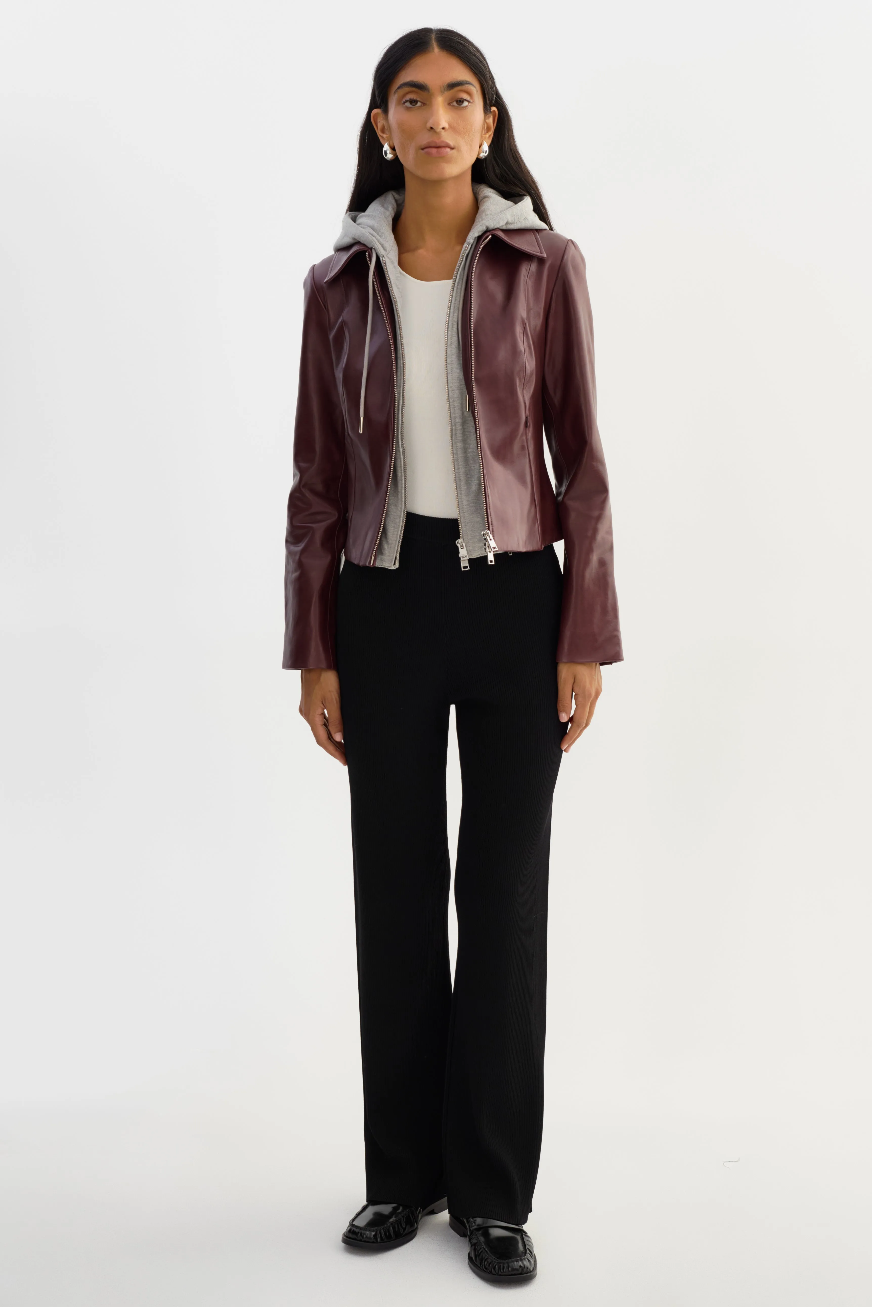 SALLY | Leather Biker Jacket sold by LAMARQUE