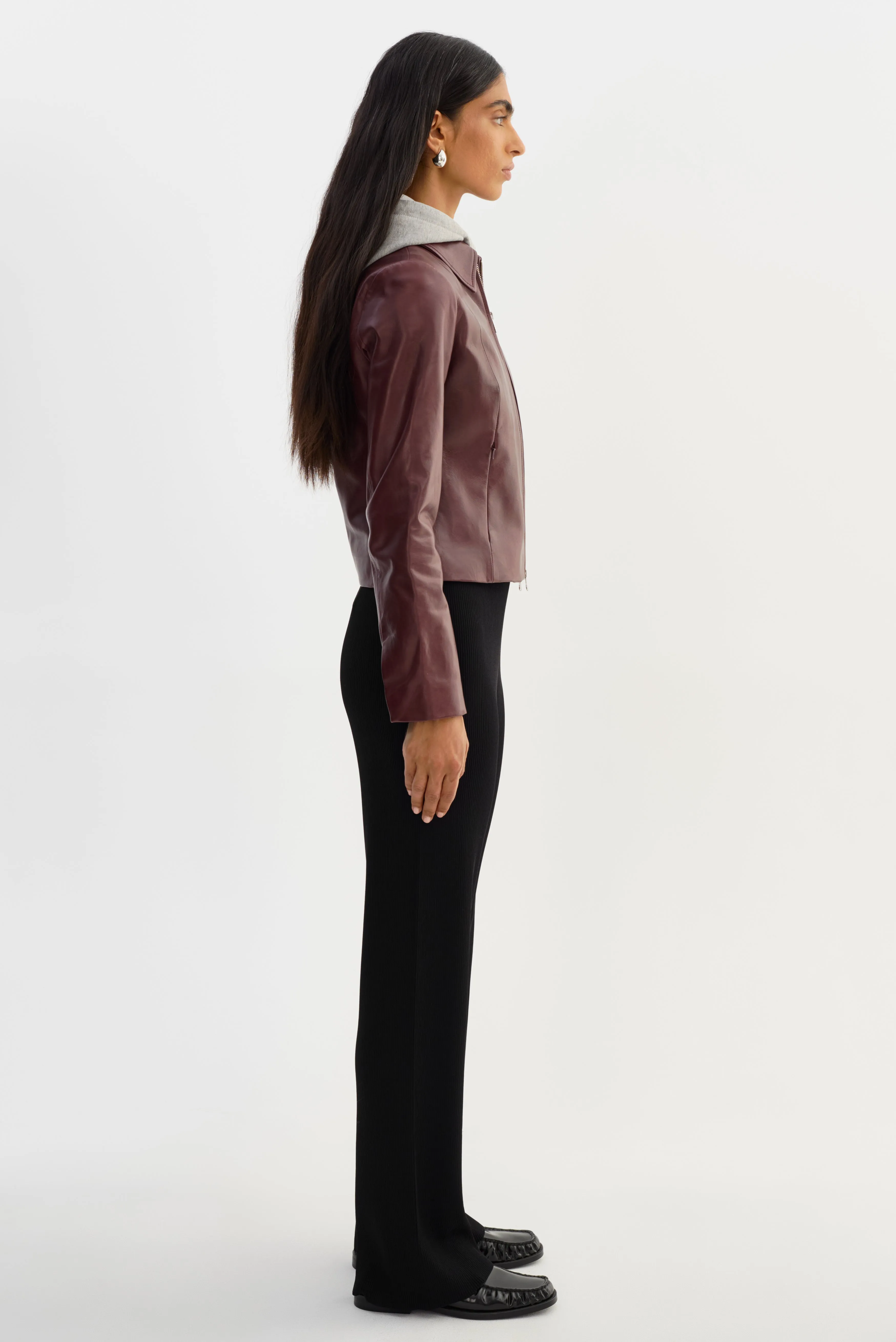 SALLY | Leather Biker Jacket sold by LAMARQUE product image thumbnail 5