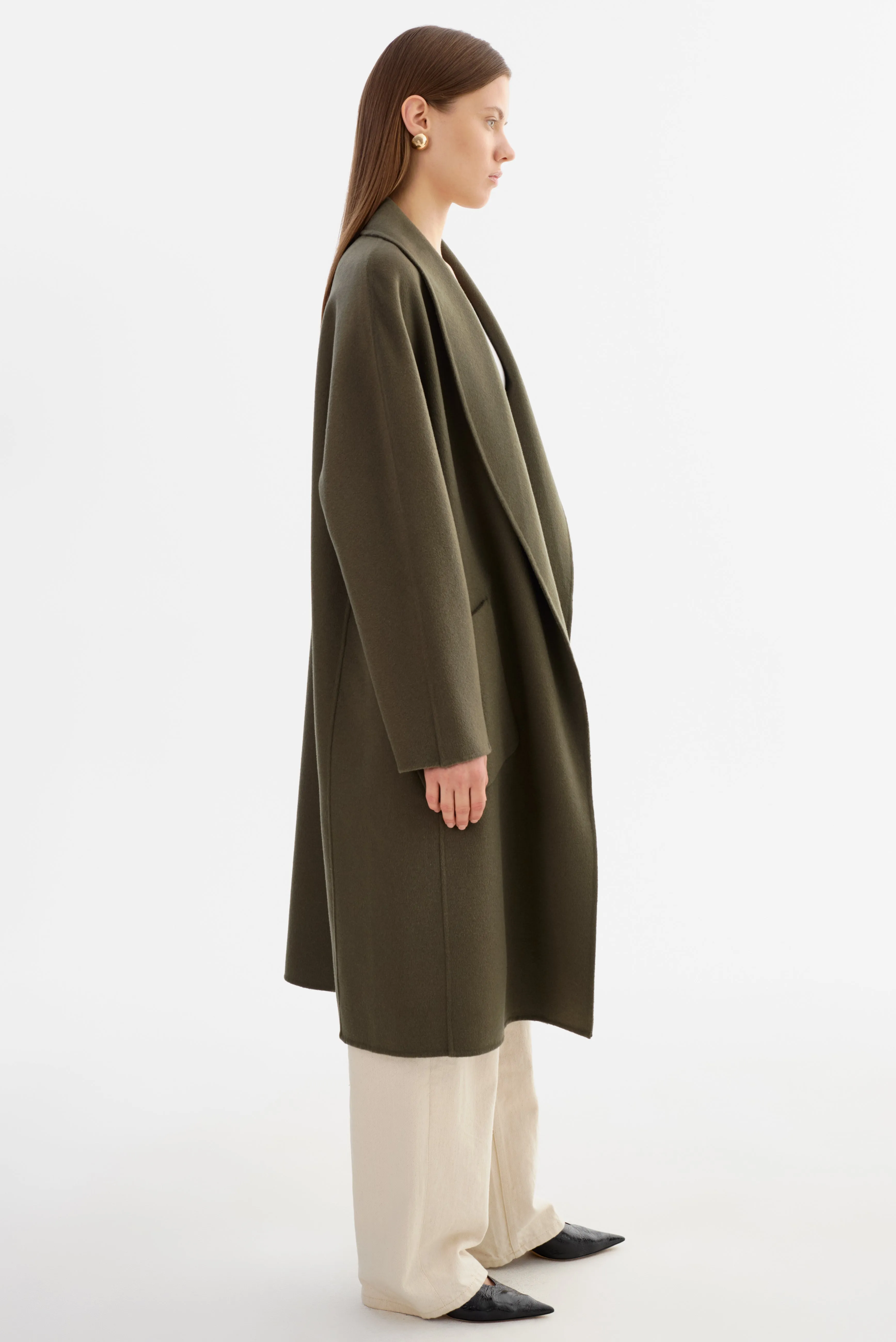 THARA | Shawl Collar Wool Coat sold by LAMARQUE product image thumbnail 4
