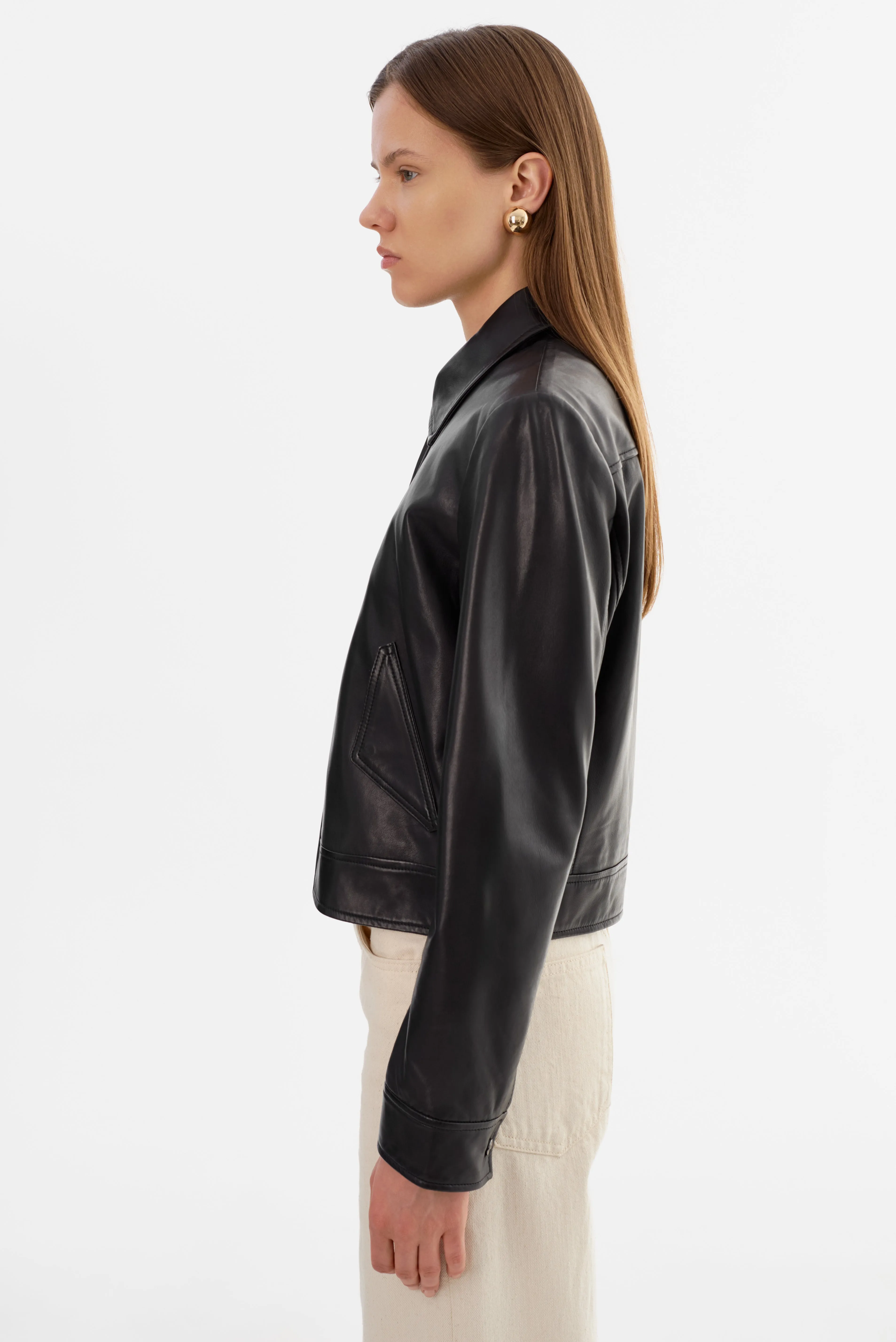 TESS | Leather Jacket sold by LAMARQUE product image thumbnail 5