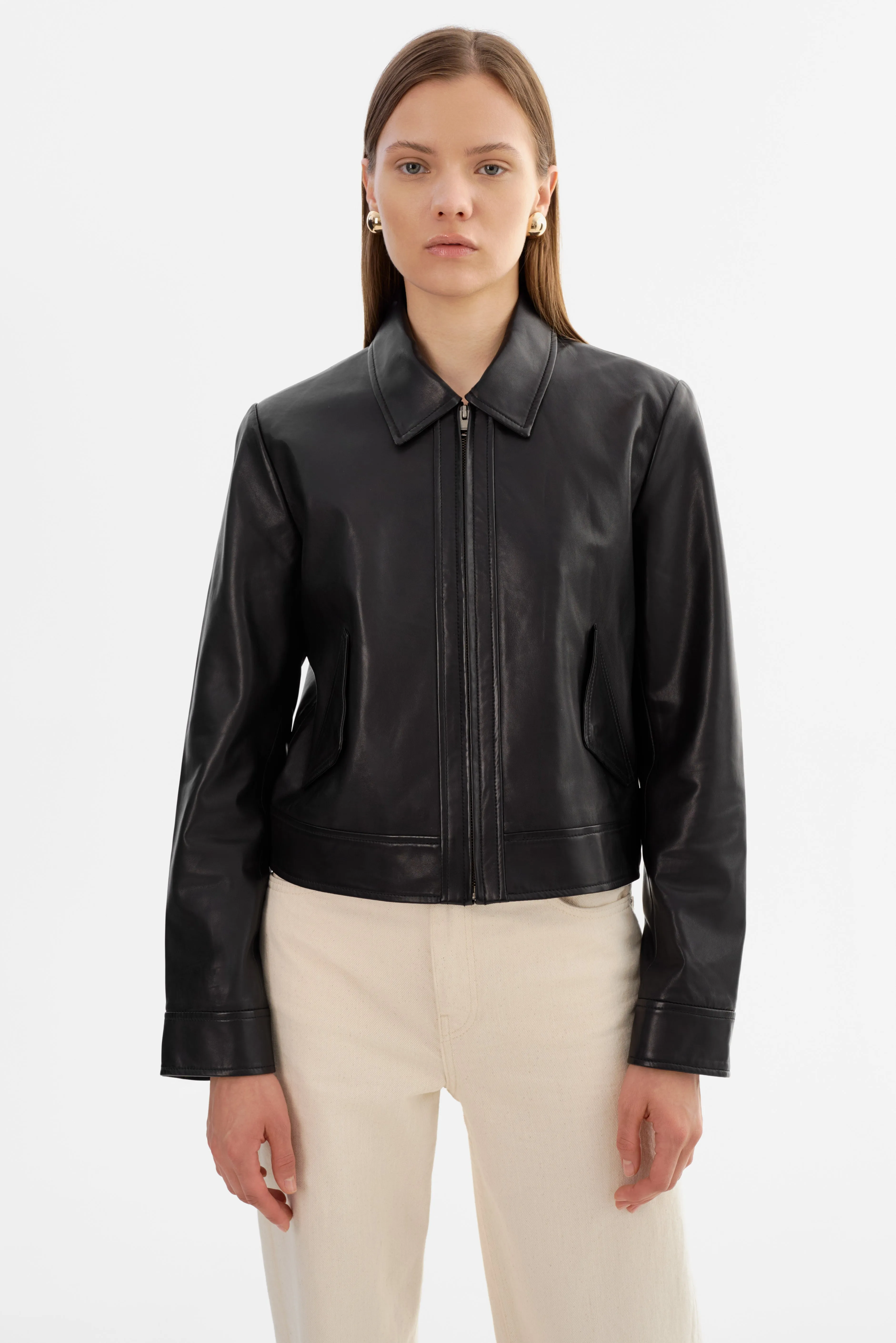 TESS | Leather Jacket sold by LAMARQUE product image thumbnail 3