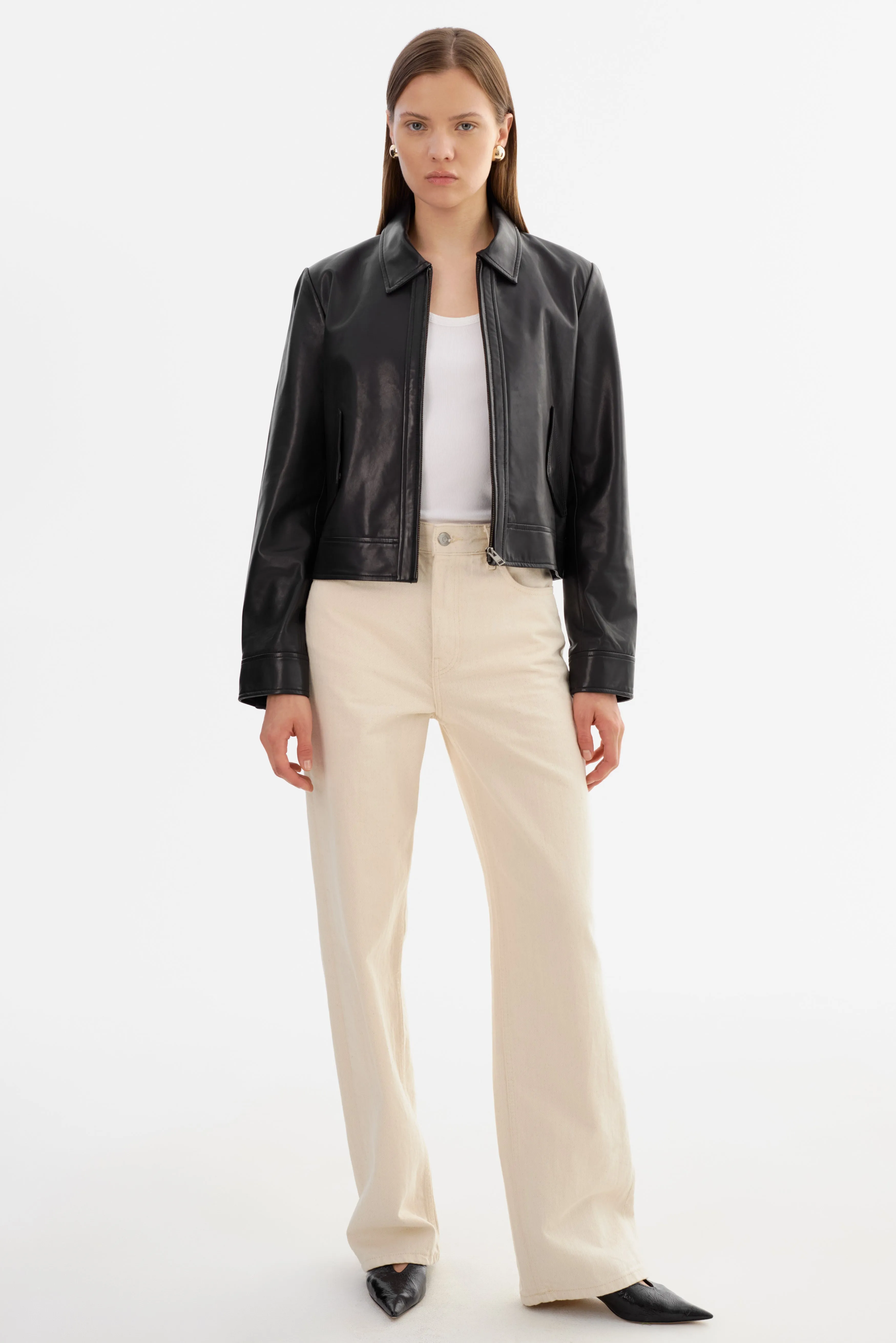 TESS | Leather Jacket sold by LAMARQUE product image thumbnail 2