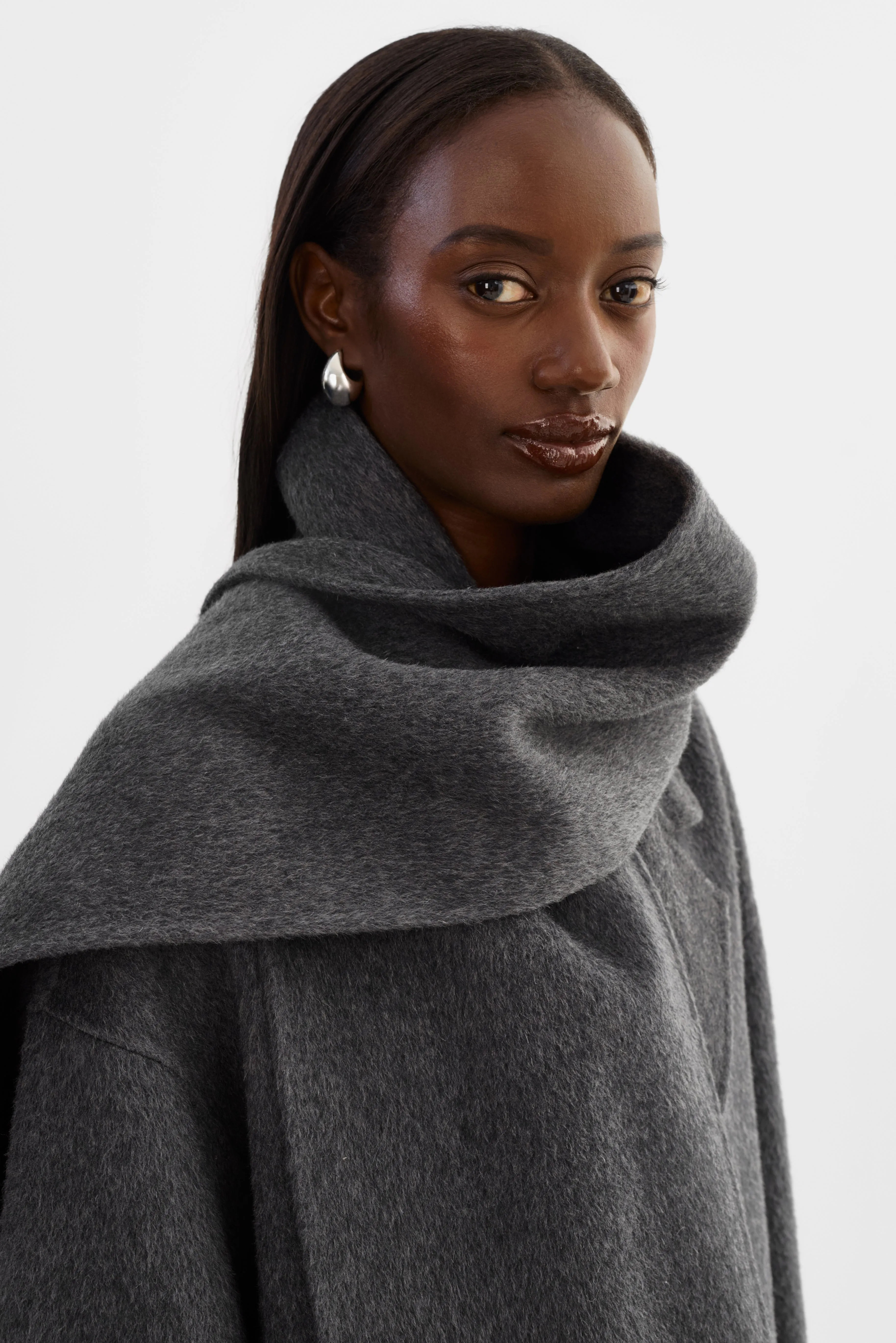 TWILA | Wool Scarf Coat sold by LAMARQUE product image thumbnail 4