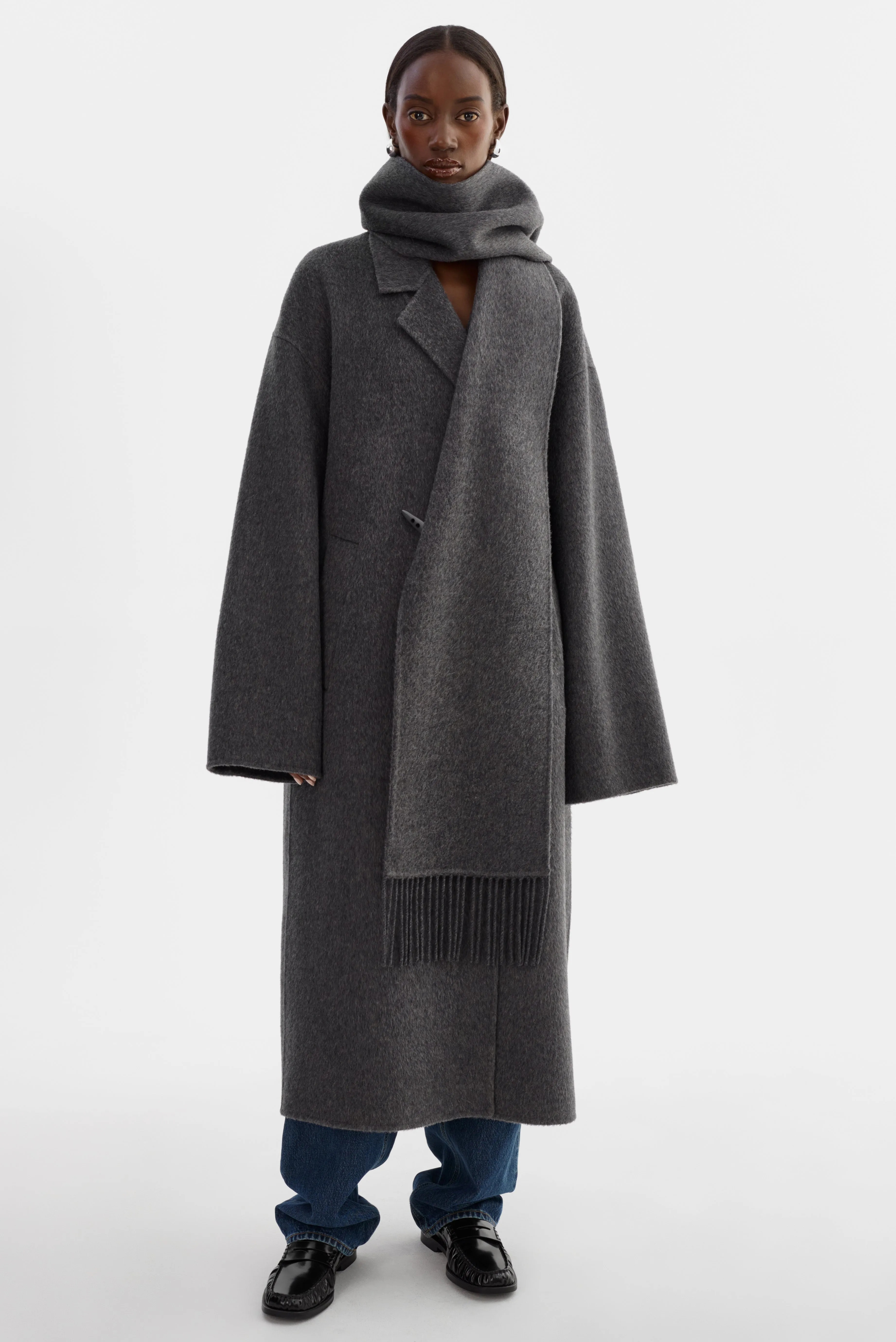 TWILA | Wool Scarf Coat sold by LAMARQUE