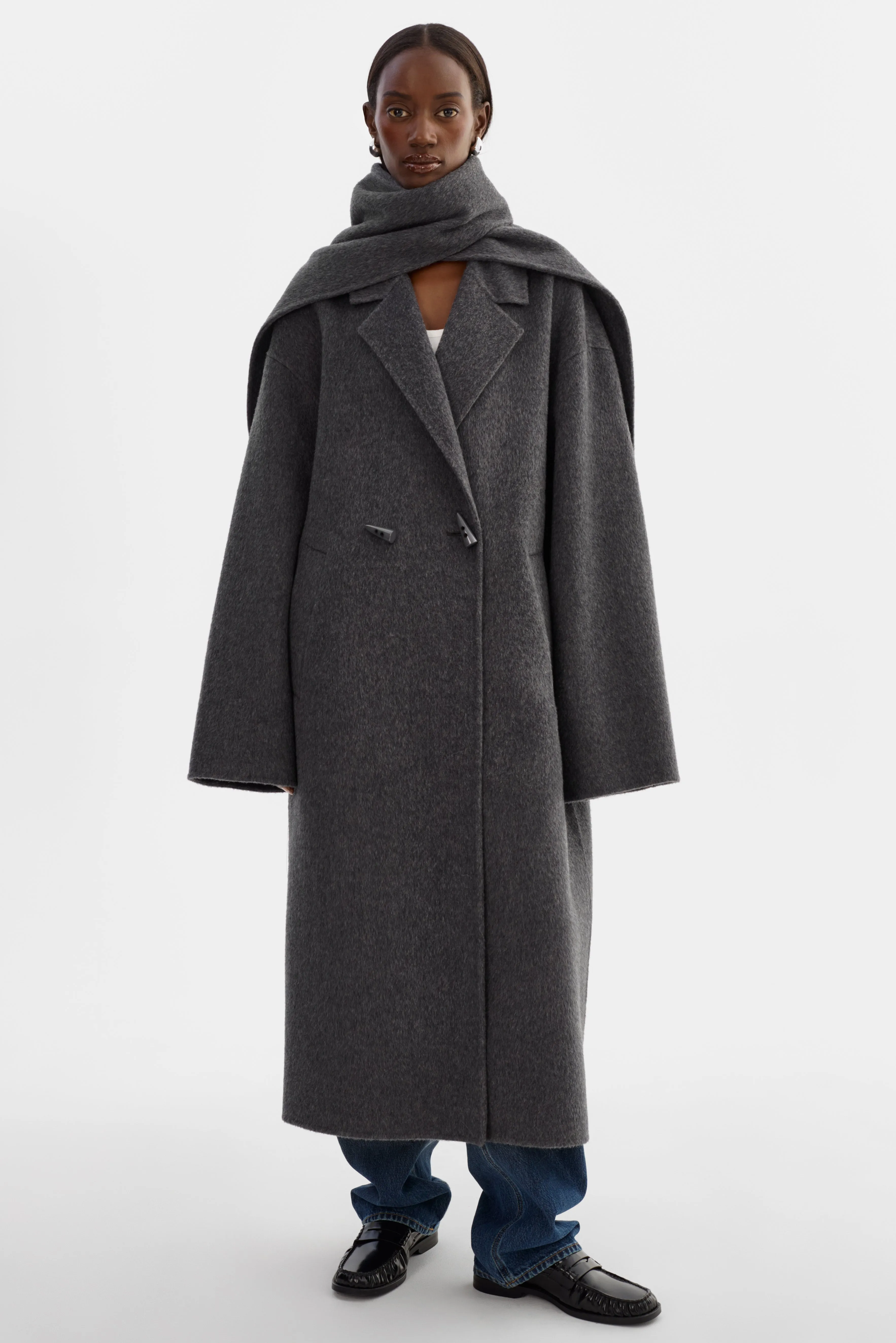 TWILA | Wool Scarf Coat sold by LAMARQUE product image thumbnail 3