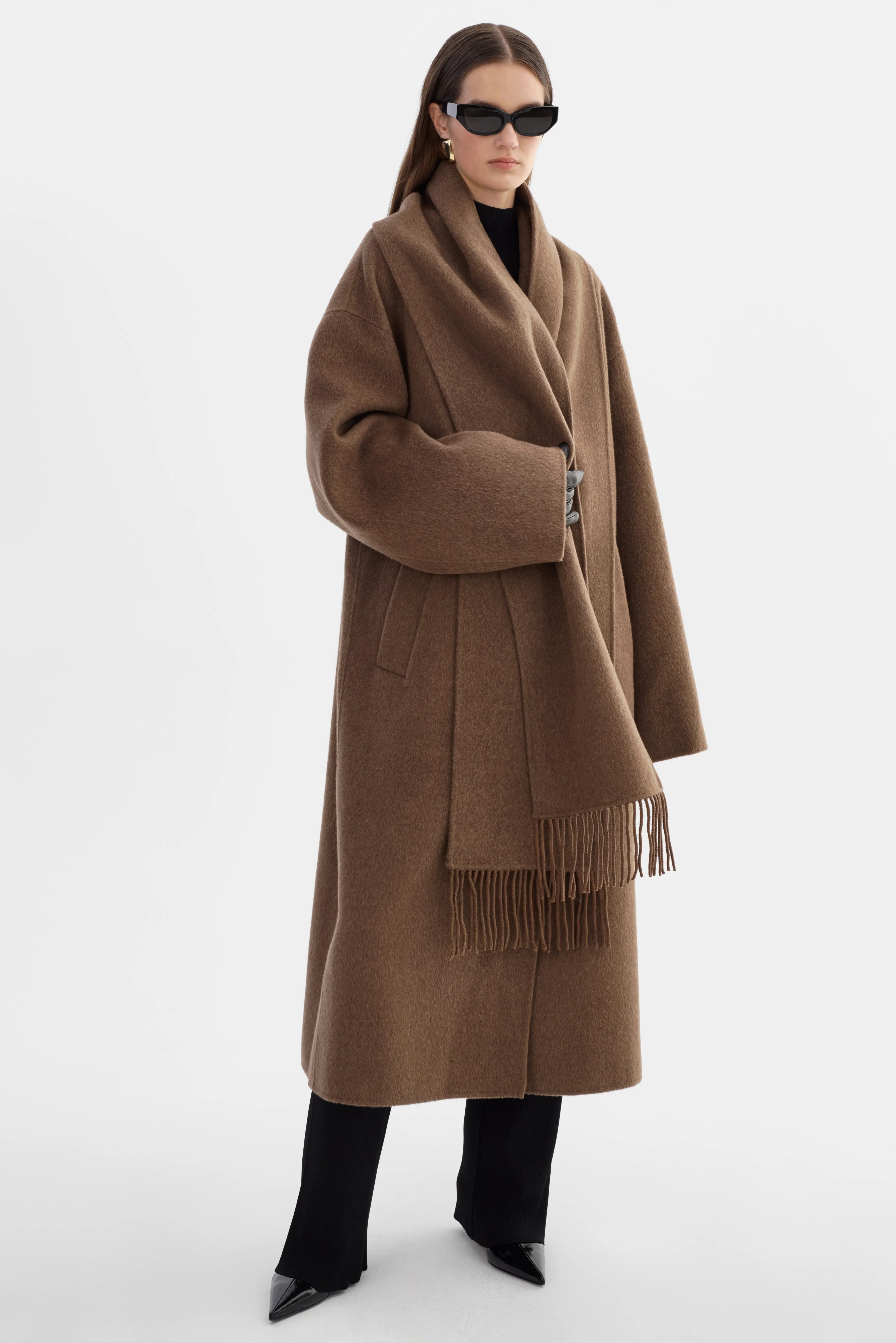 TWILA | Wool Scarf Coat sold by LAMARQUE product image thumbnail 4