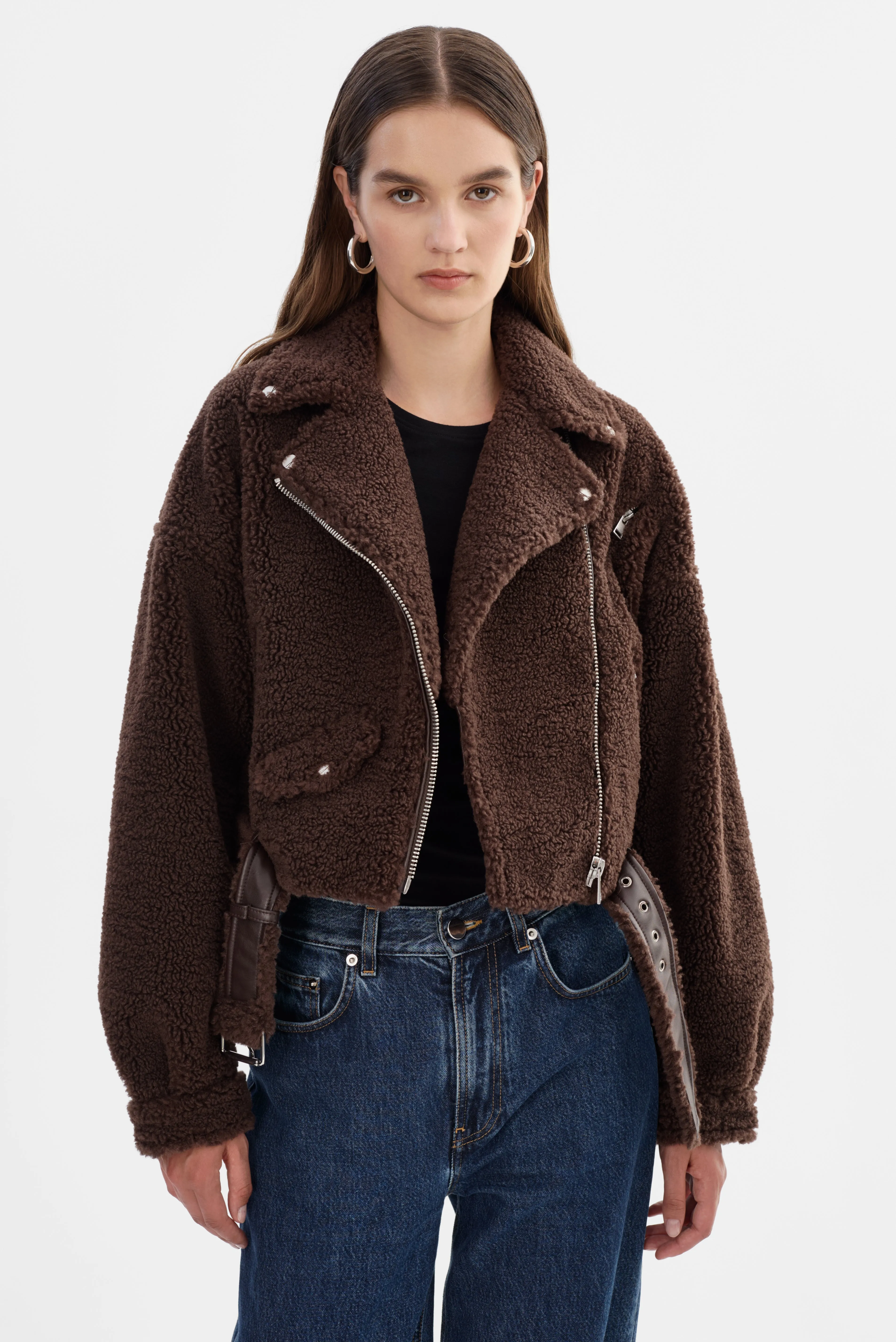 BRINA | Sherpa Biker Jacket sold by LAMARQUE product image thumbnail 2