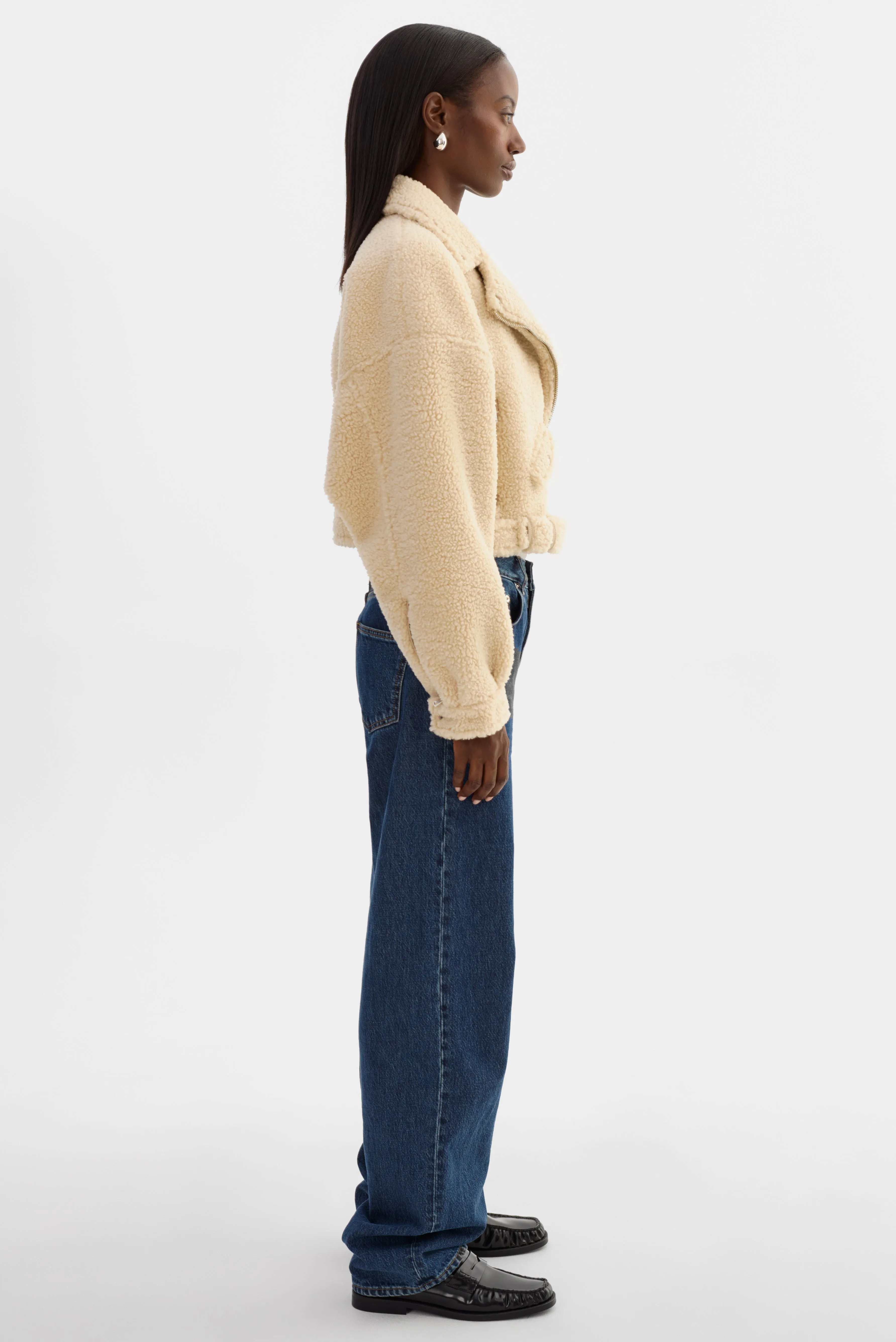 BRINA | Sherpa Biker Jacket sold by LAMARQUE product image thumbnail 5