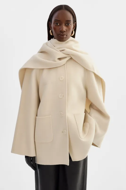 ANCA | Wool Scarf Jacket sold by LAMARQUE
