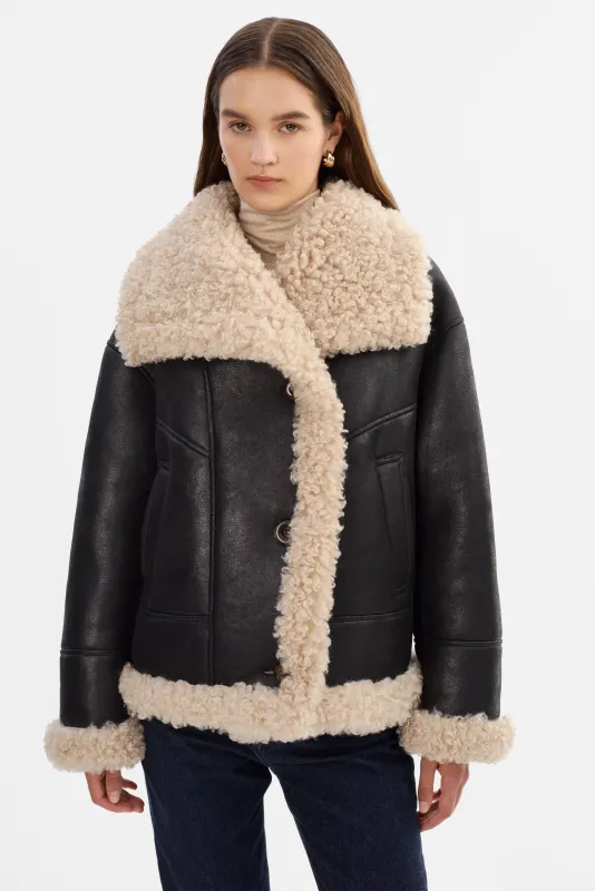 DEMI | Faux Shearling Coat sold by LAMARQUE