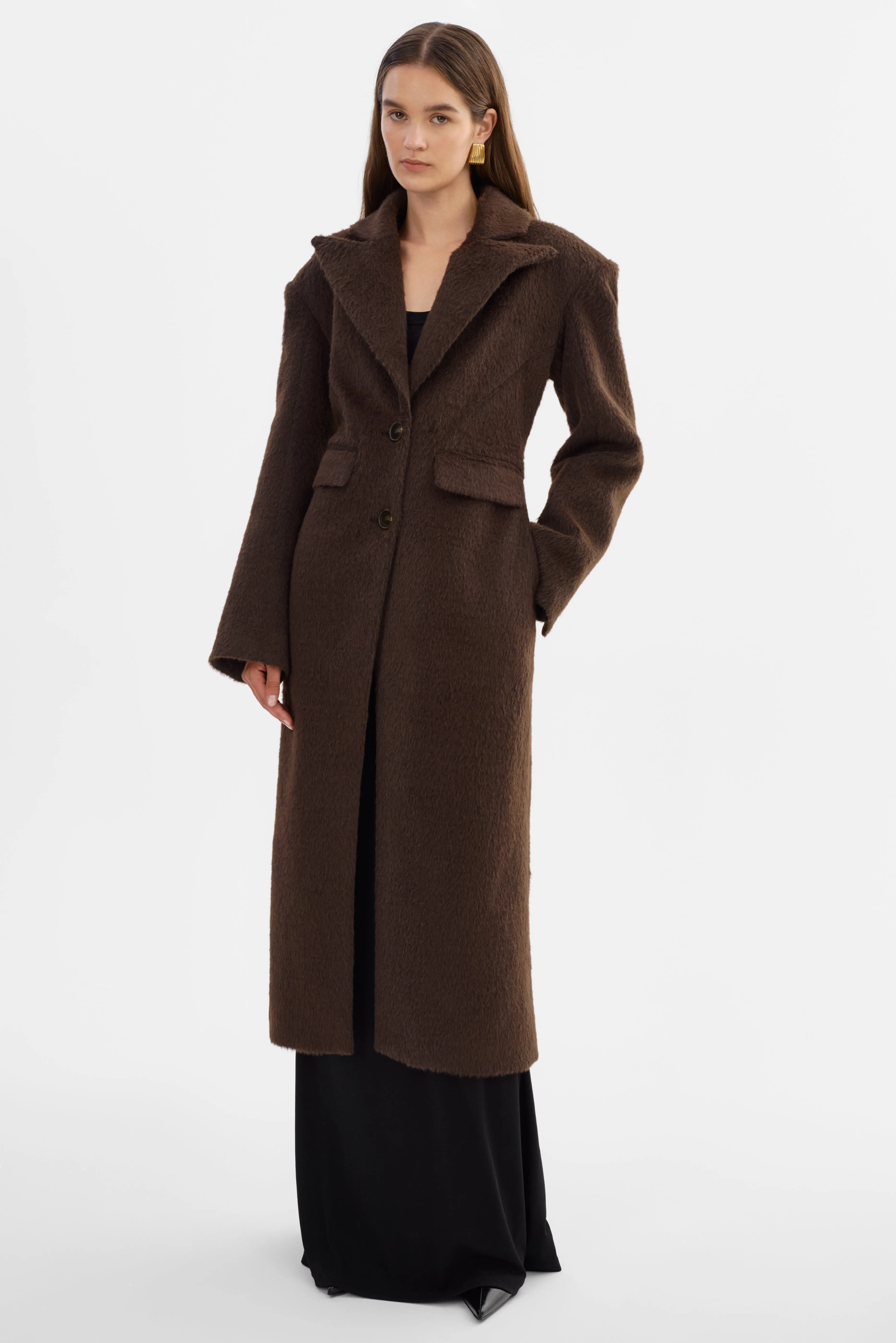 AALIYAH | Textured Hourglass Coat sold by LAMARQUE product image thumbnail 4