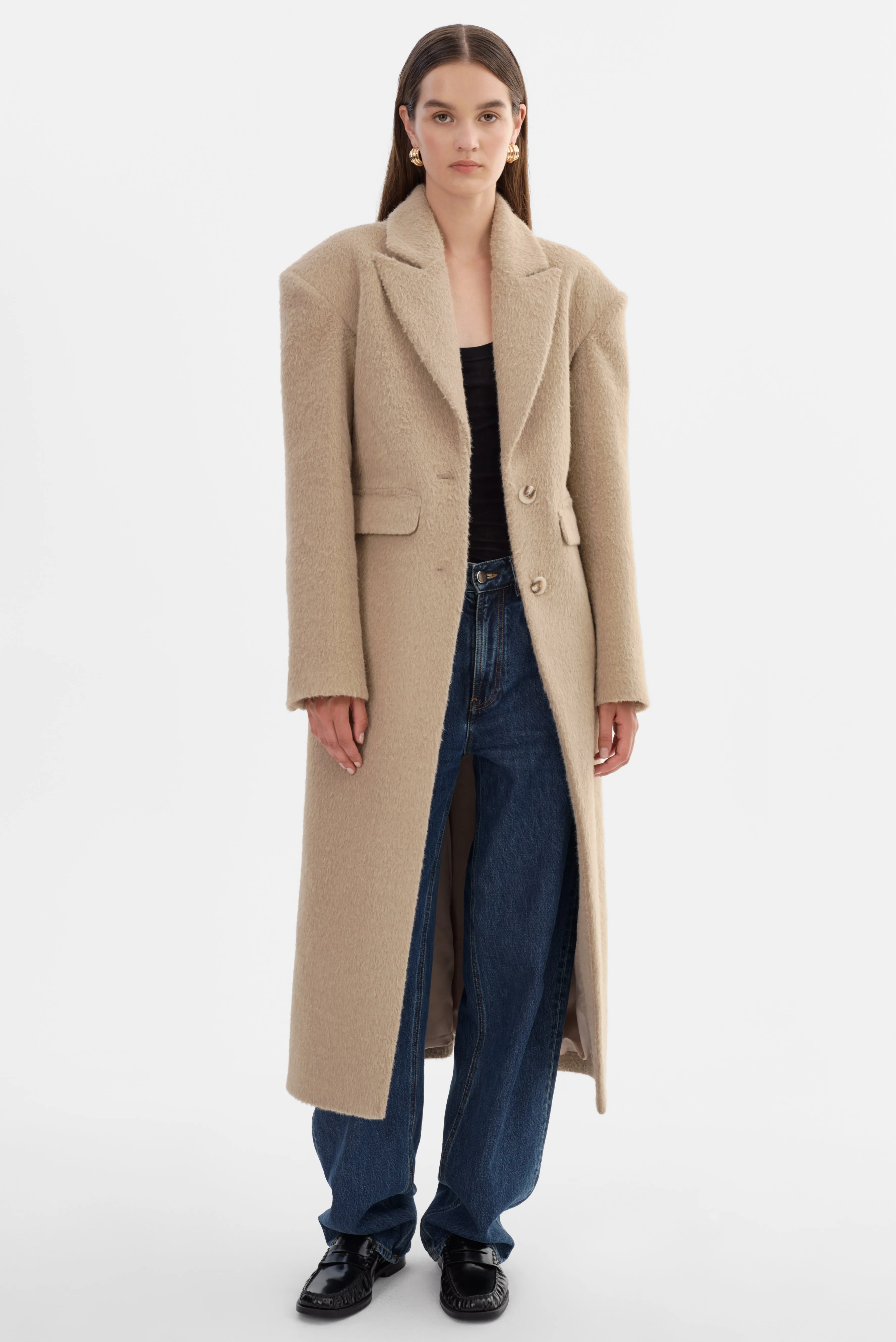 AALIYAH | Textured Hourglass Coat sold by LAMARQUE product image thumbnail 2