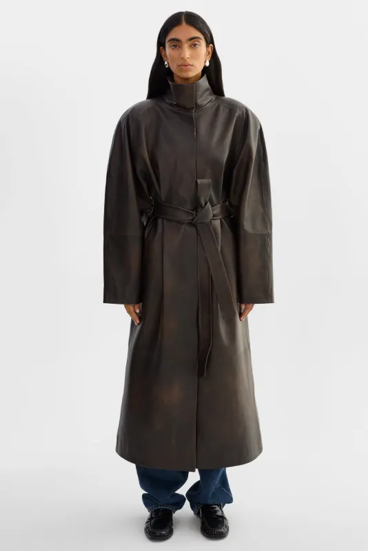 ALEXANDRA | Leather Coat sold by LAMARQUE