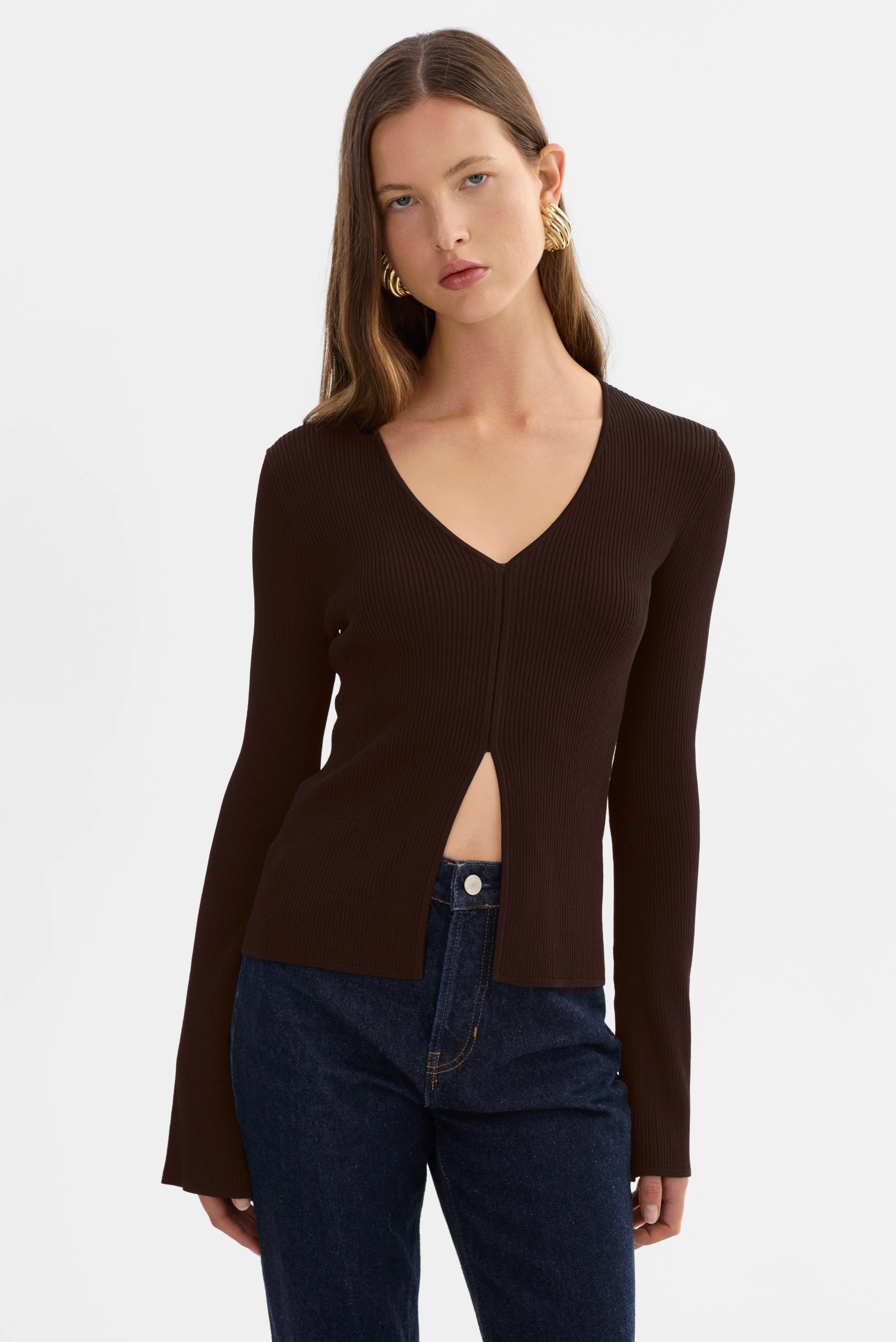 ARACELLI | Ribbed Knit Top sold by LAMARQUE