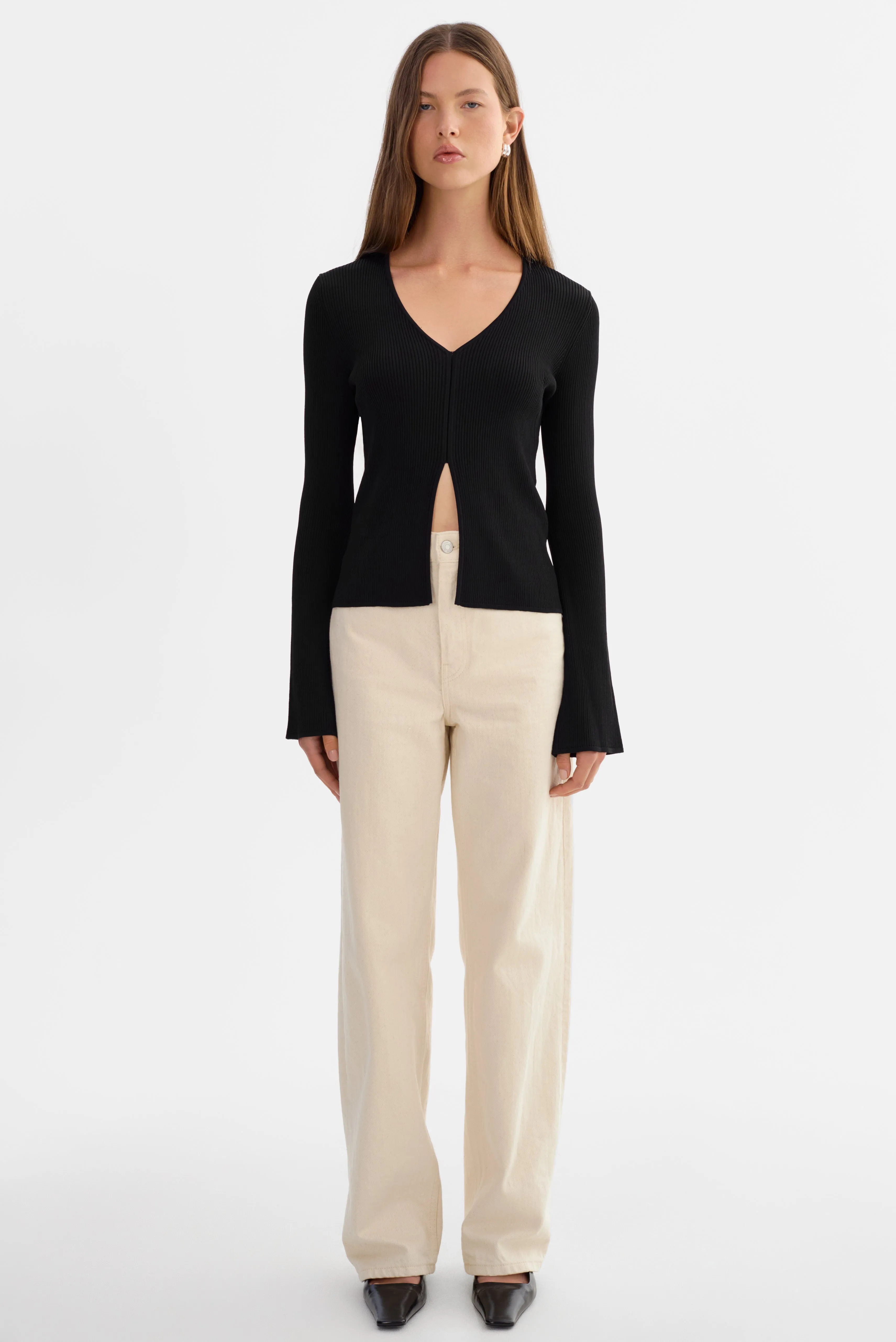ARACELLI | Ribbed Knit Top sold by LAMARQUE
