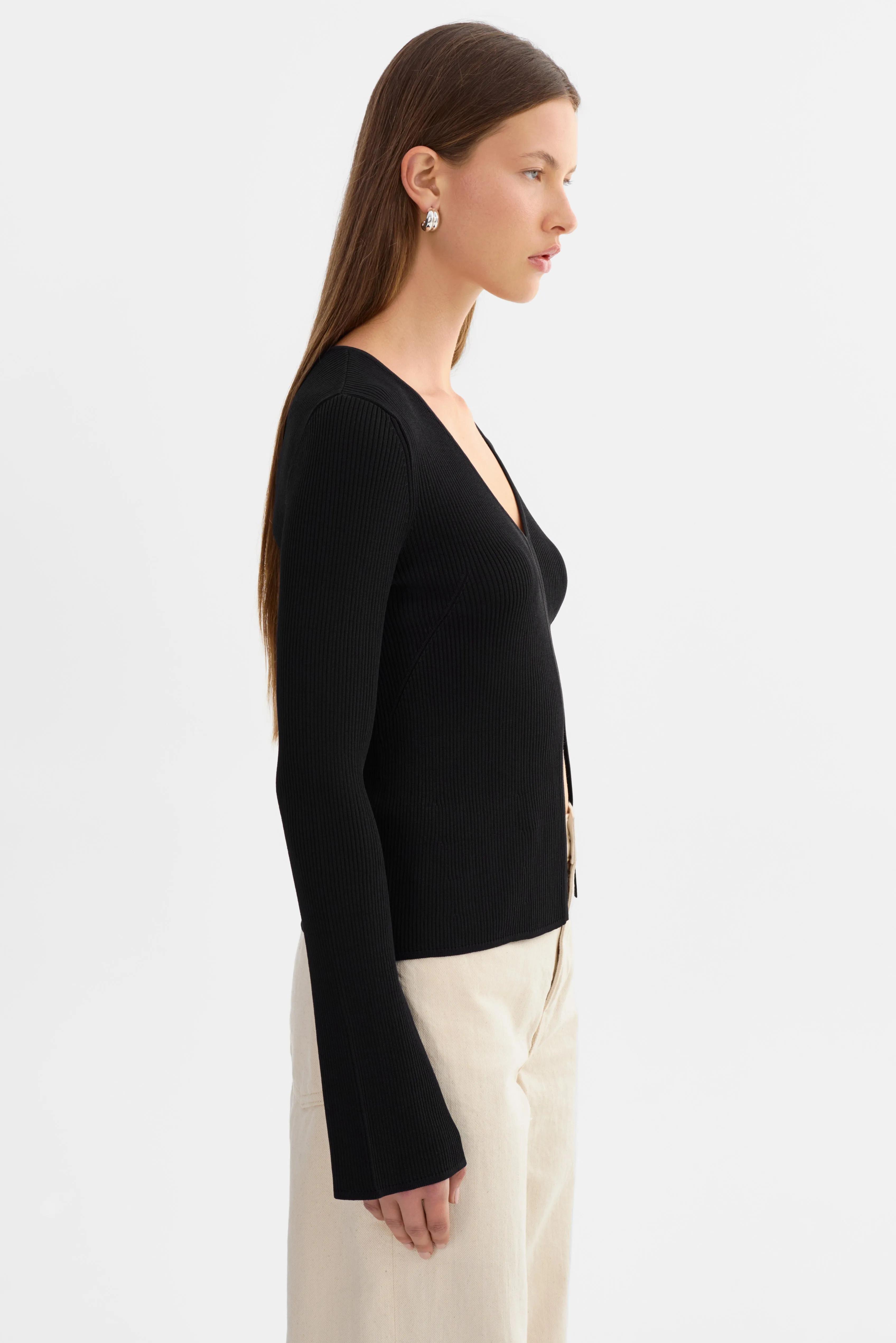 ARACELLI | Ribbed Knit Top sold by LAMARQUE product image thumbnail 3