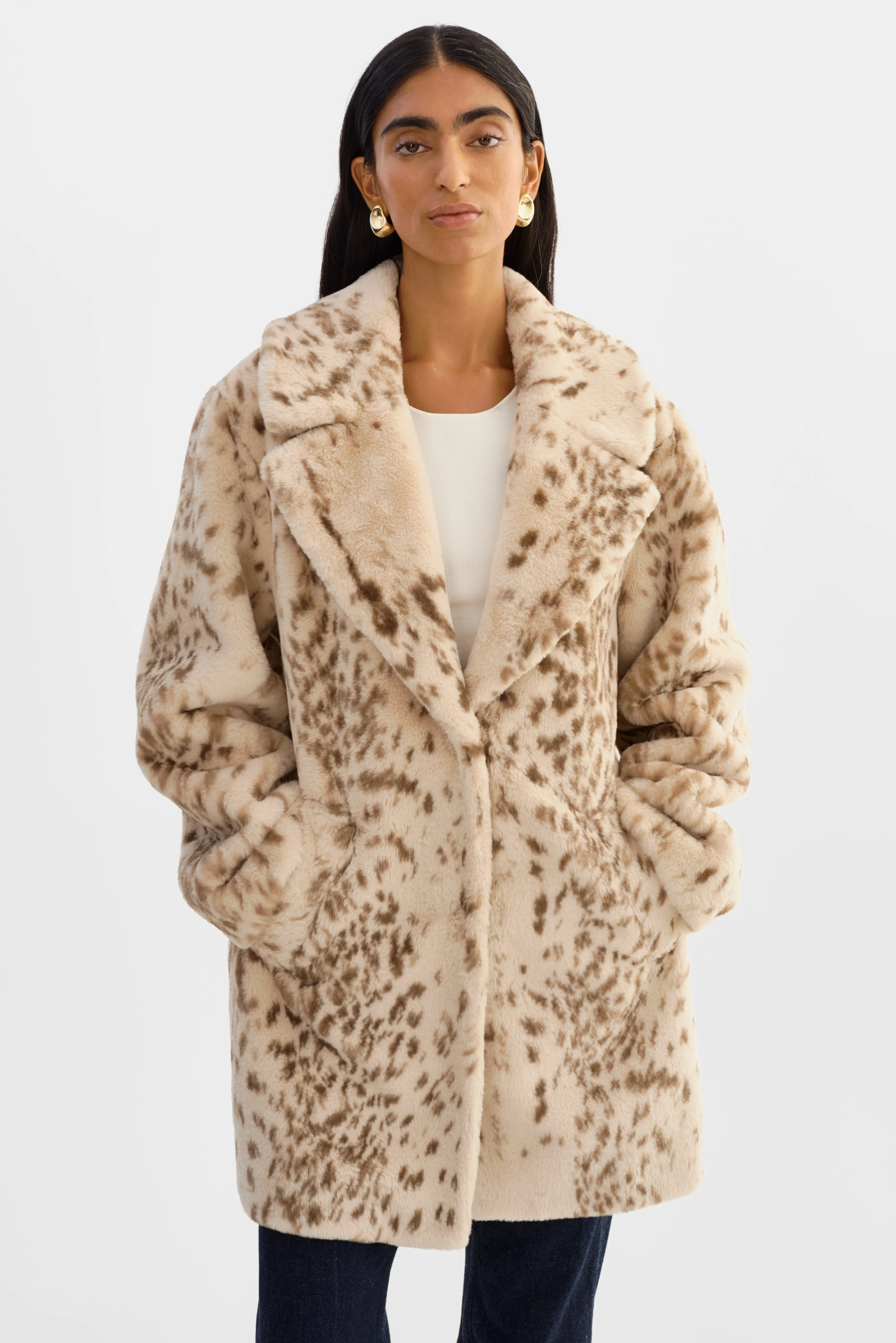 LINNEA LEO | Leopard Faux Fur Coat sold by LAMARQUE