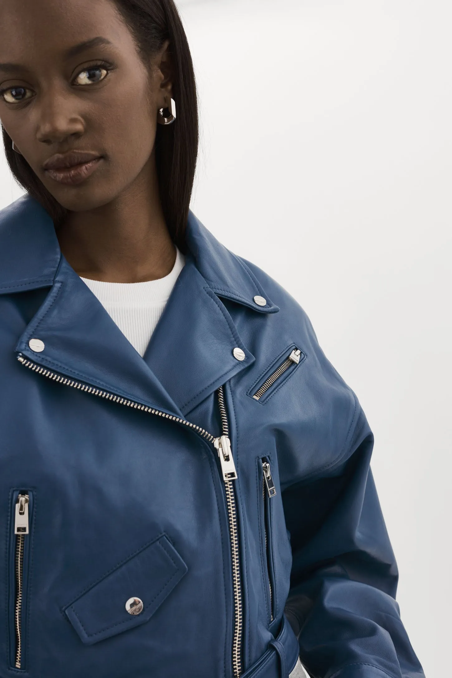 DYLAN | 80's Leather Biker Jacket sold by La Marque product image thumbnail 5