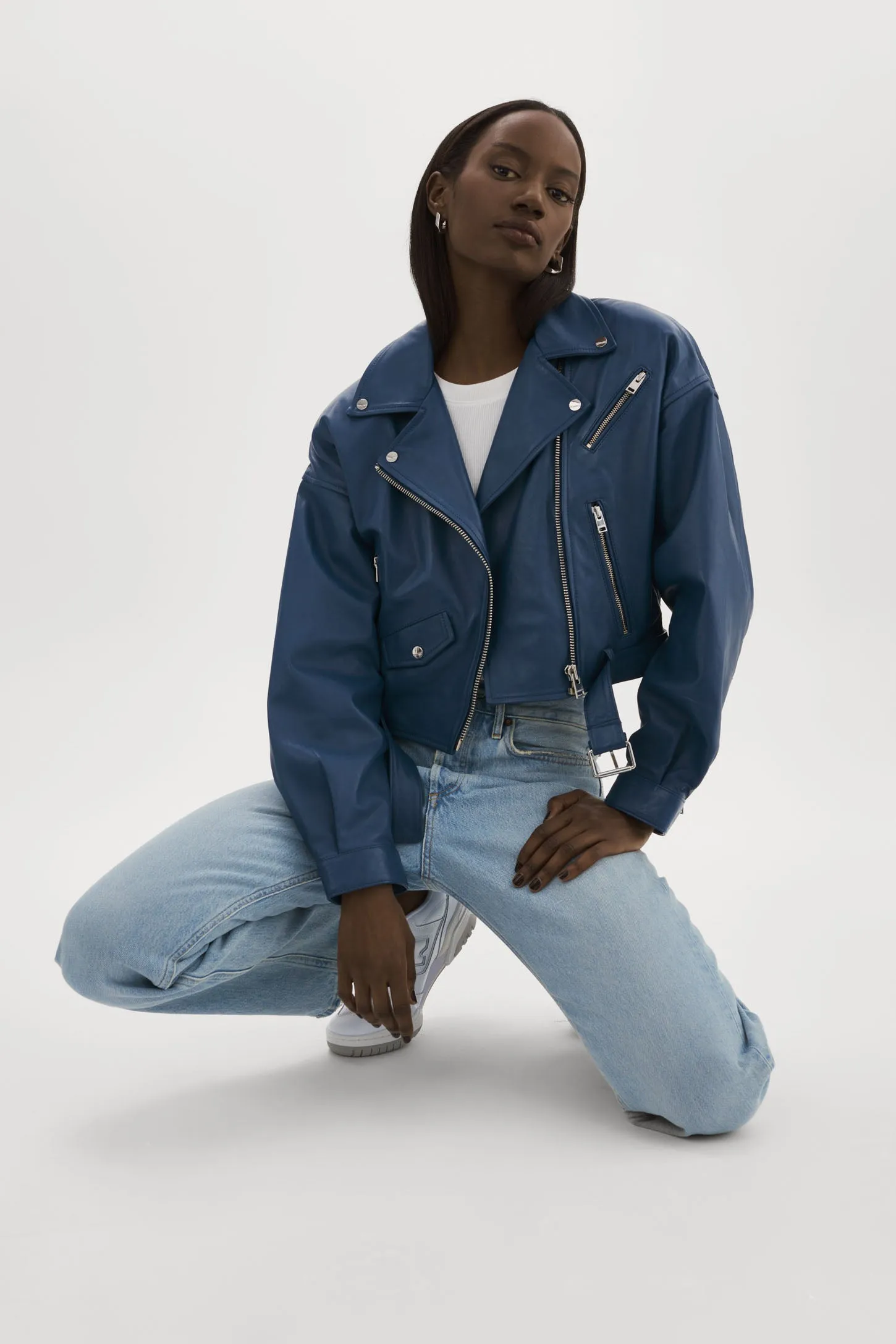 DYLAN | 80's Leather Biker Jacket sold by La Marque