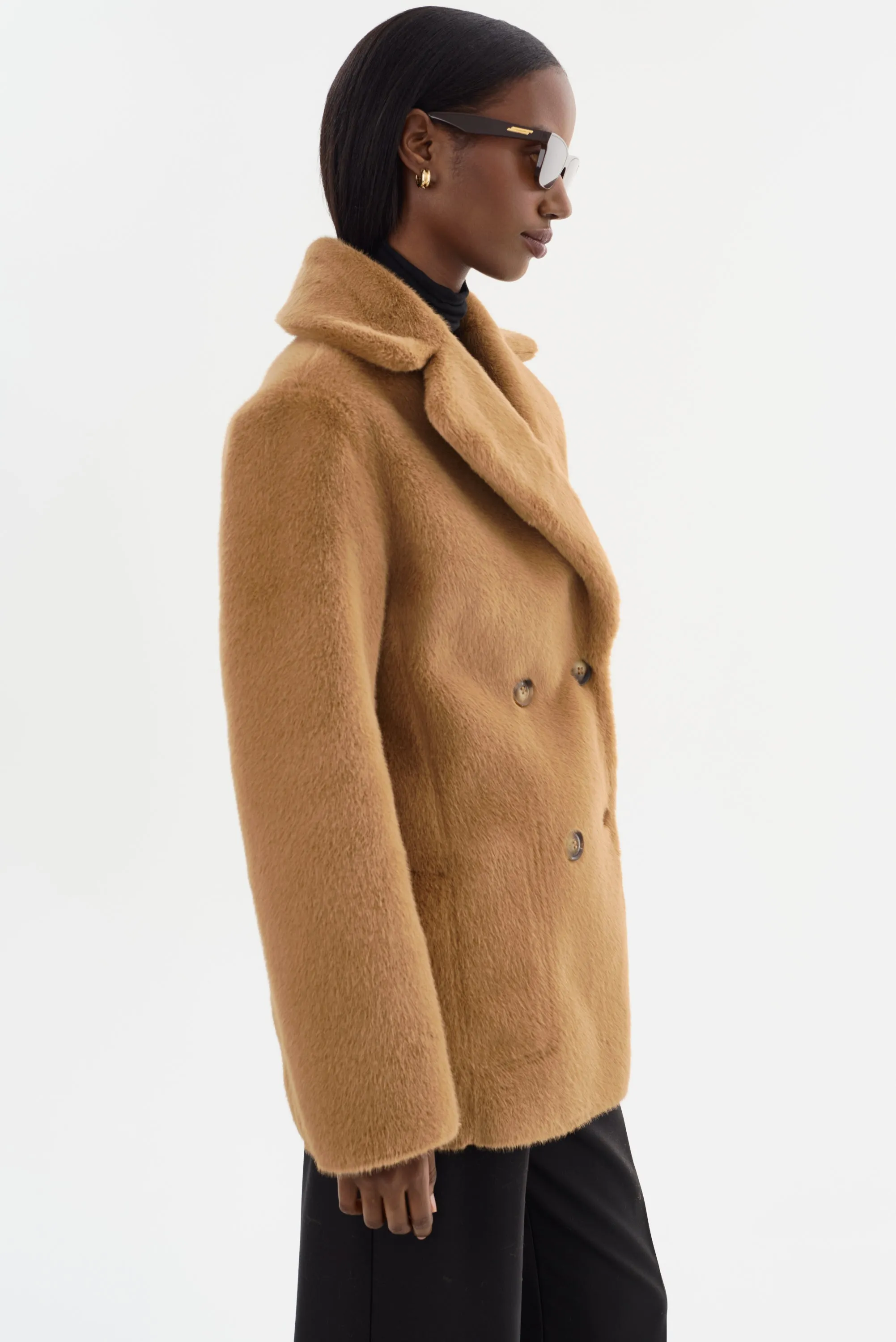 CAMILLE | Faux Shearling Reversible Coat sold by LAMARQUE product image thumbnail 4