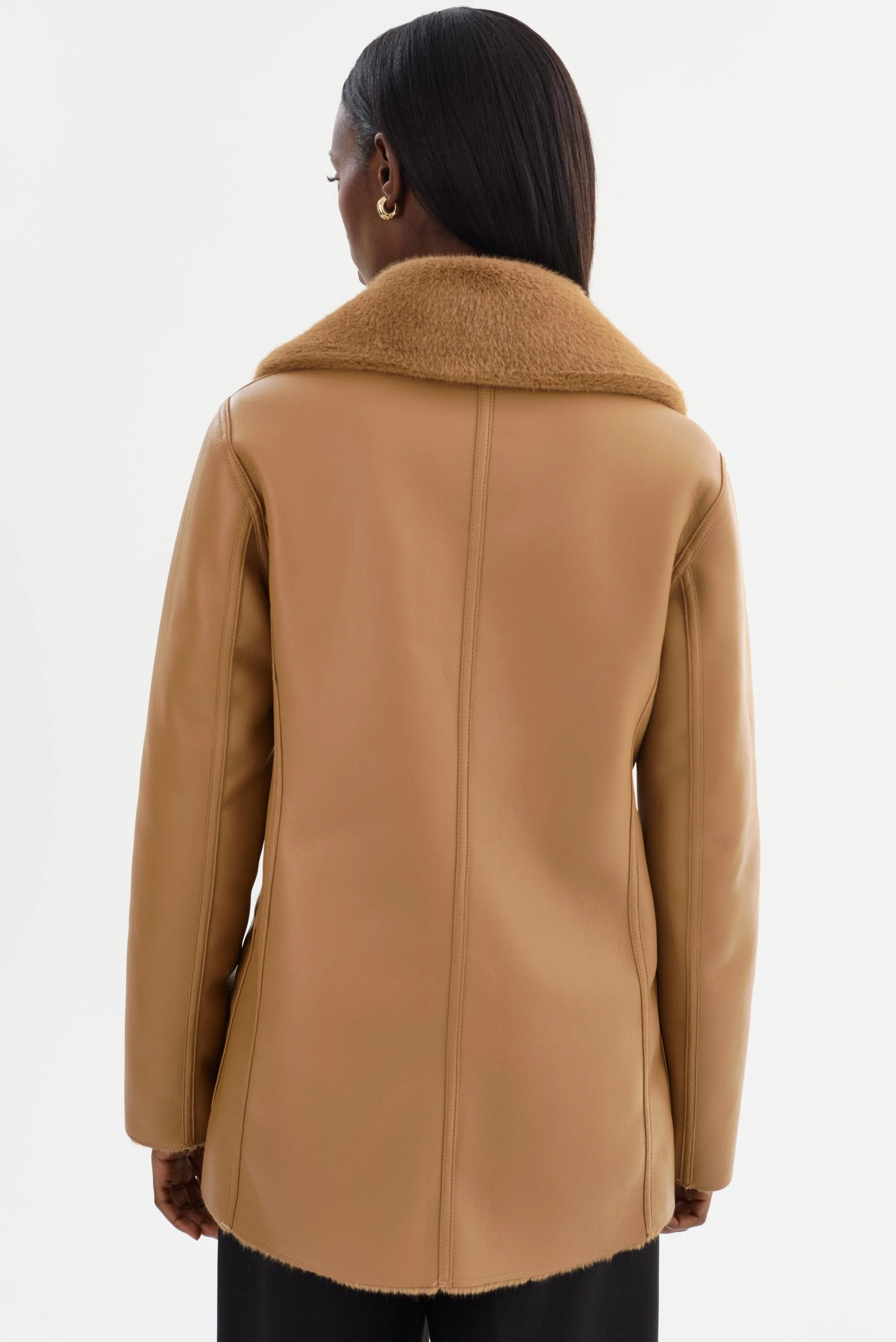 CAMILLE | Faux Shearling Reversible Coat sold by LAMARQUE product image thumbnail 5