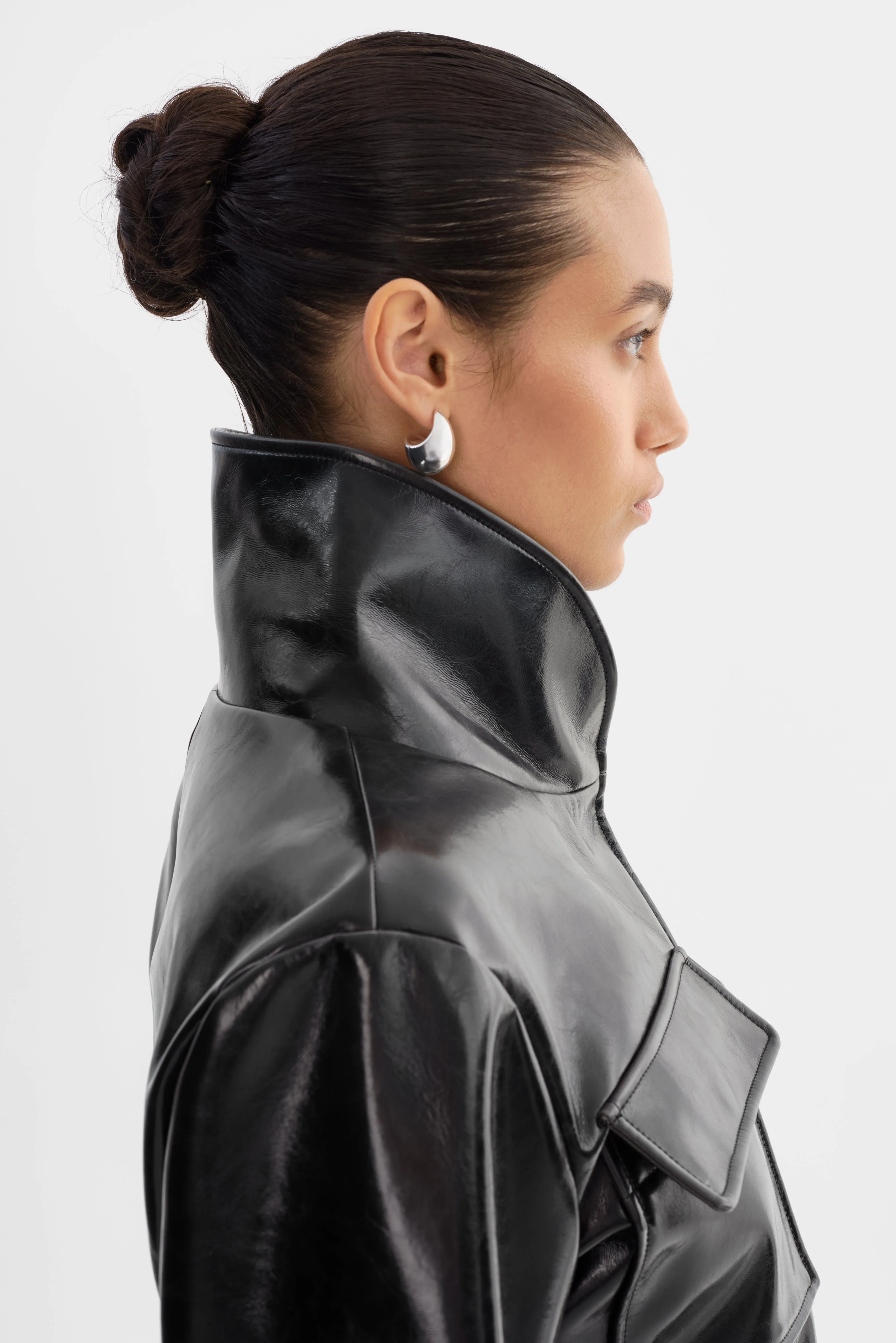 HEDDA | Cropped Faux Leather Jacket sold by LAMARQUE product image thumbnail 3