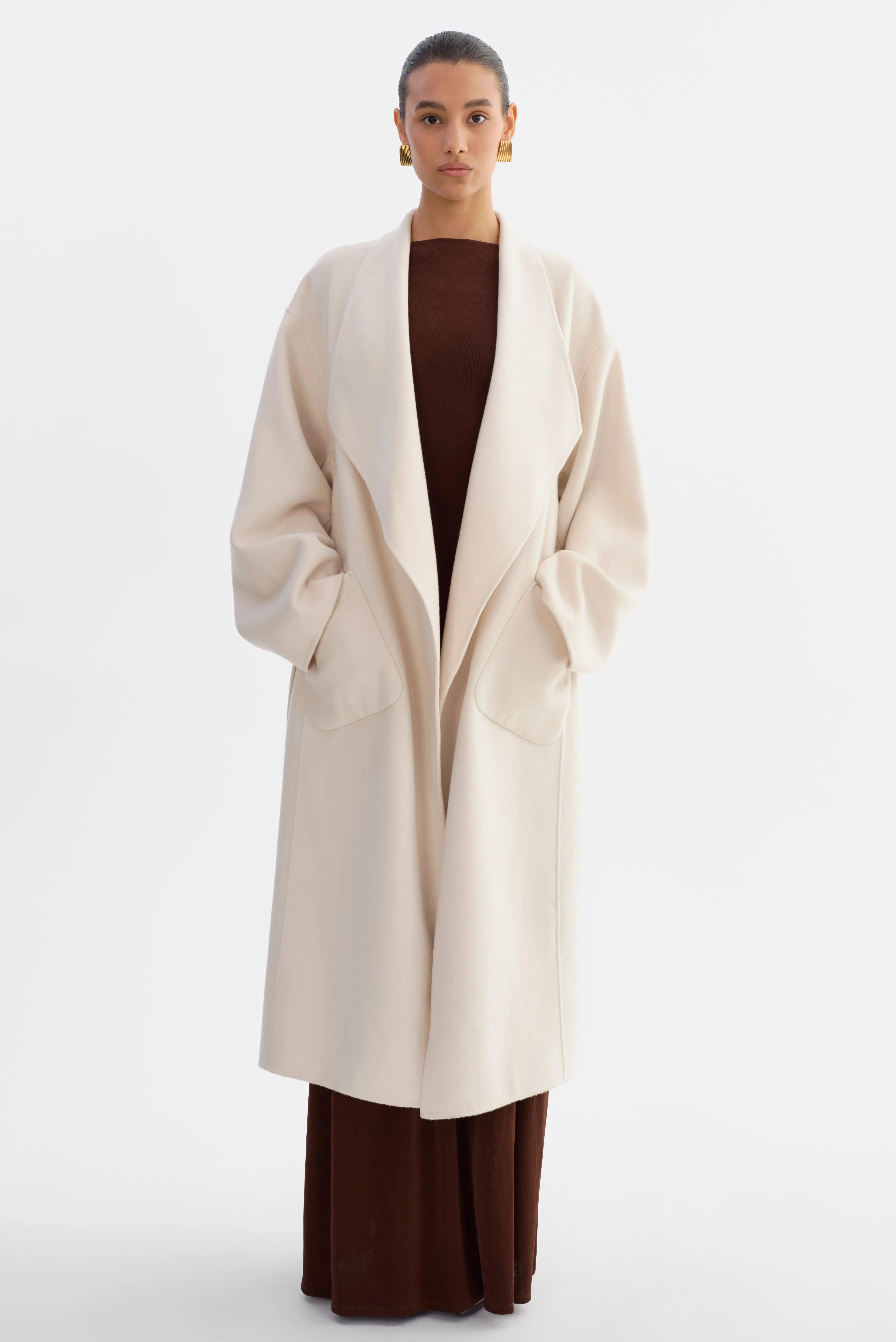 COREEN | Belted Wool Maxi Coat sold by LAMARQUE product image thumbnail 2