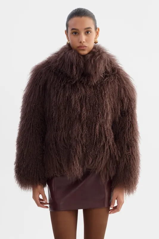 BIANCA | Mongolian Shearling Jacket sold by LAMARQUE